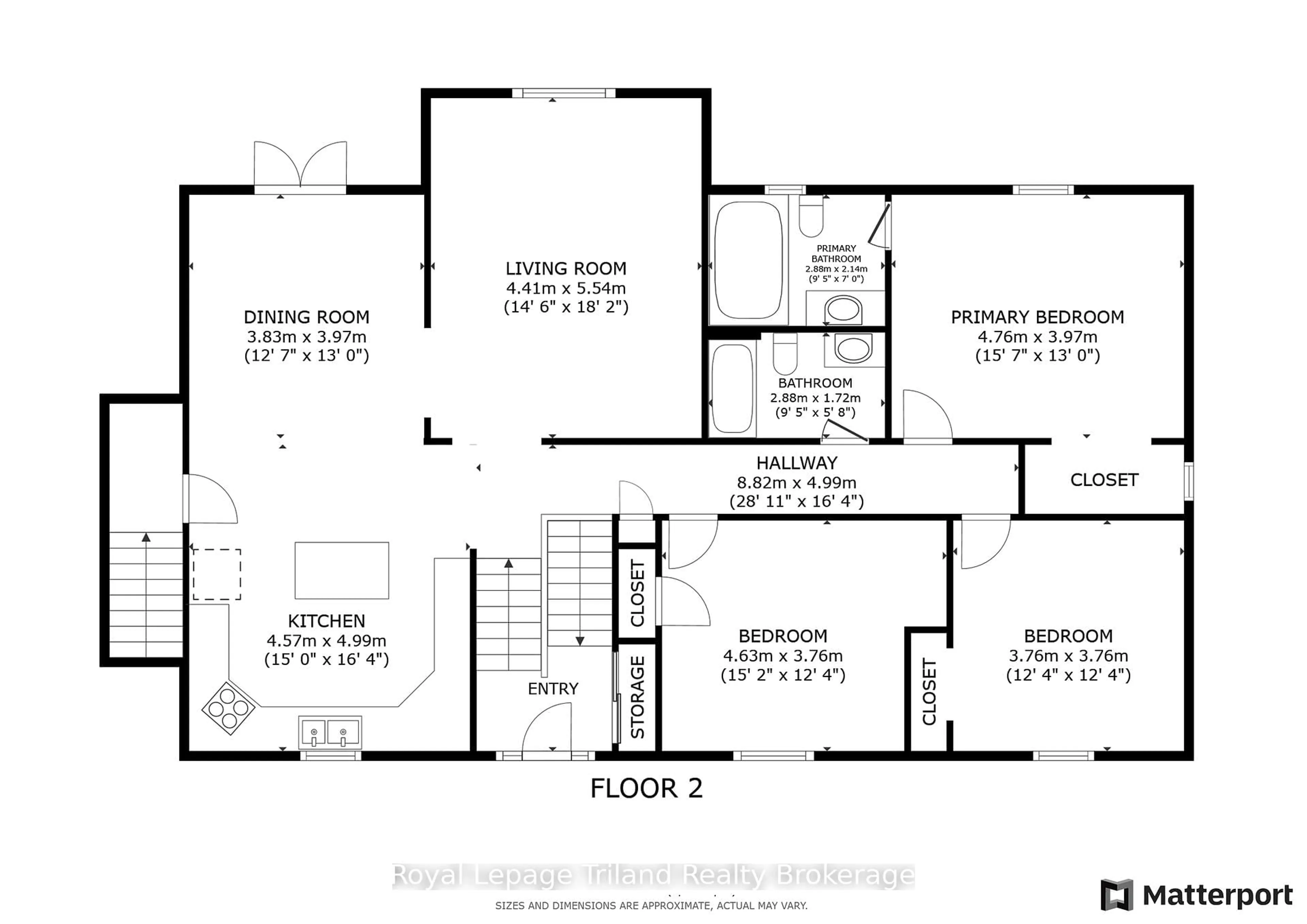 Floor plan for 1980 West Quarter Line Rd, Norfolk Ontario N0E 1G0