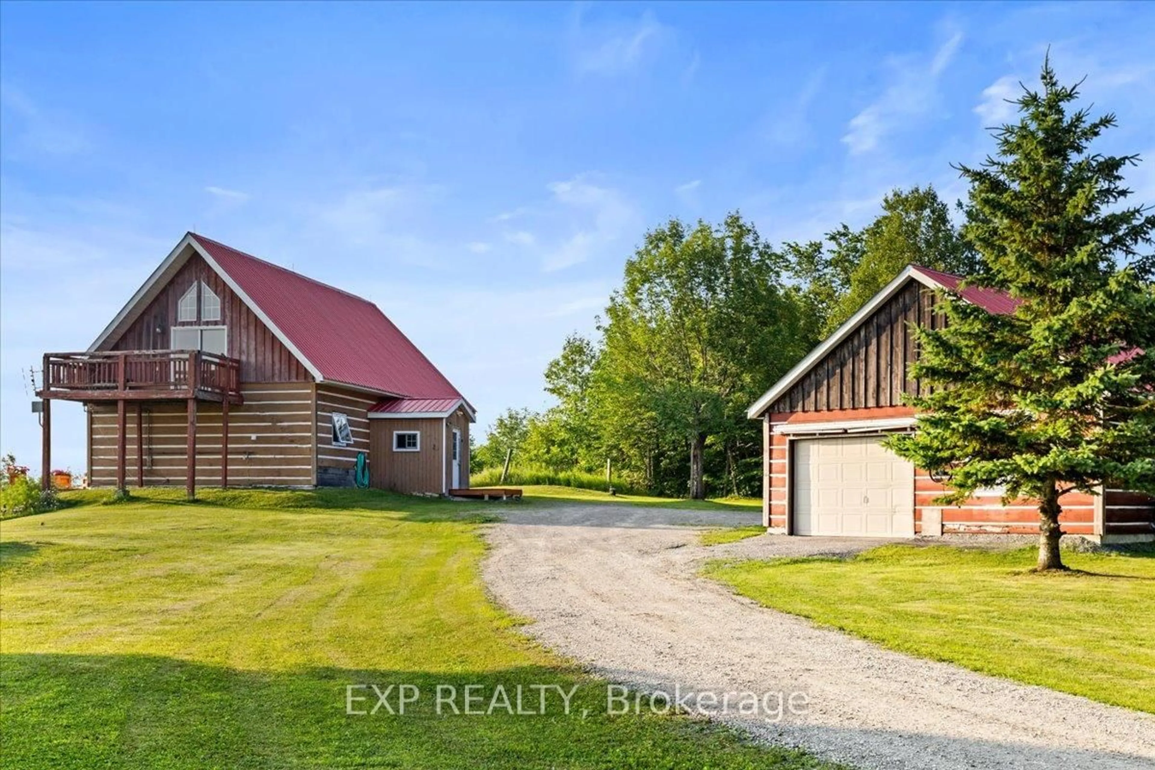 A pic from outside/outdoor area/front of a property/back of a property/a pic from drone, water/lake/river/ocean view for 48 Blair Lane, Renfrew Ontario K7V 3Z7