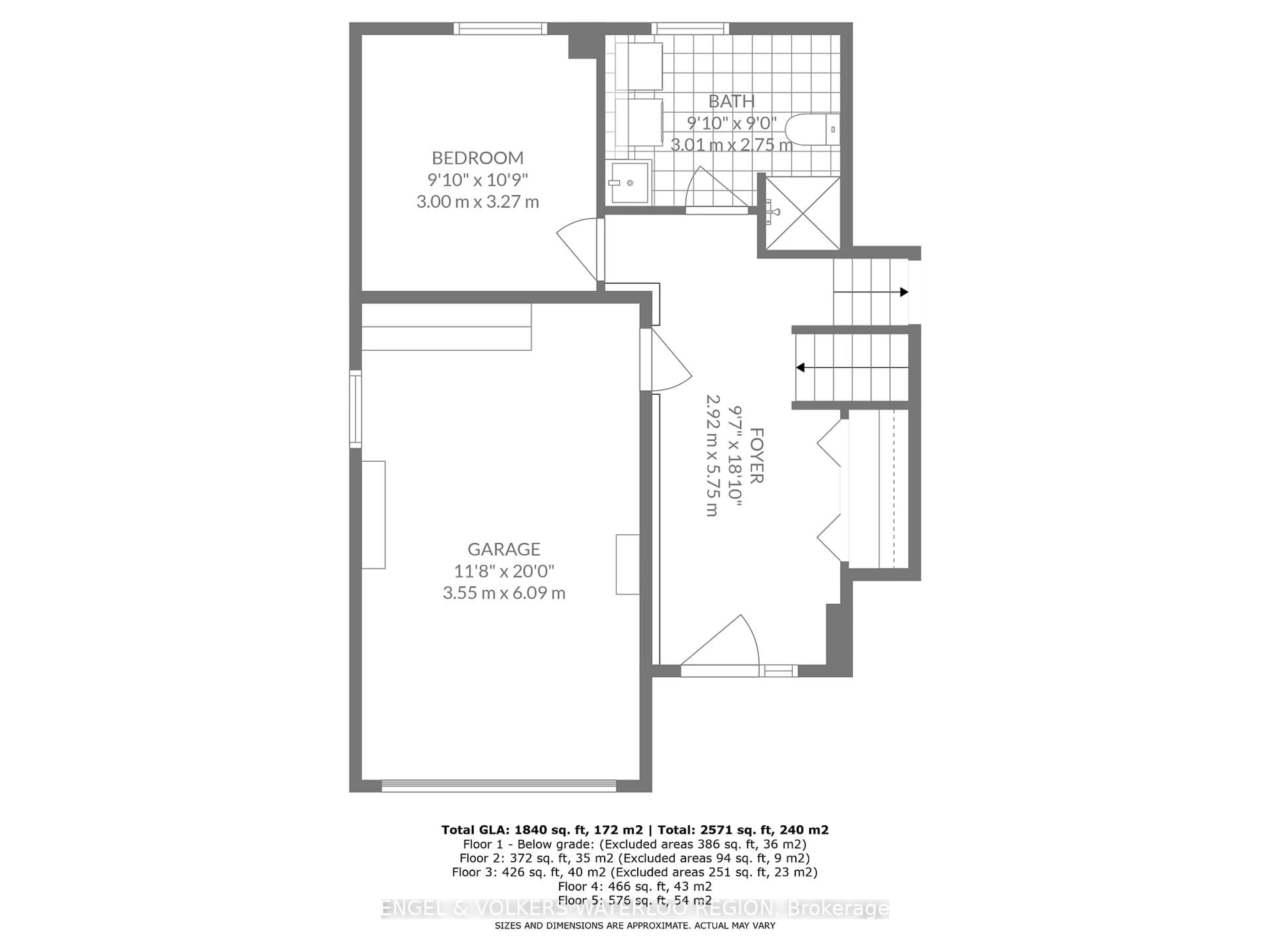 Floor plan for 123 Glenmorris St, Cambridge Ontario N1S 2Y8