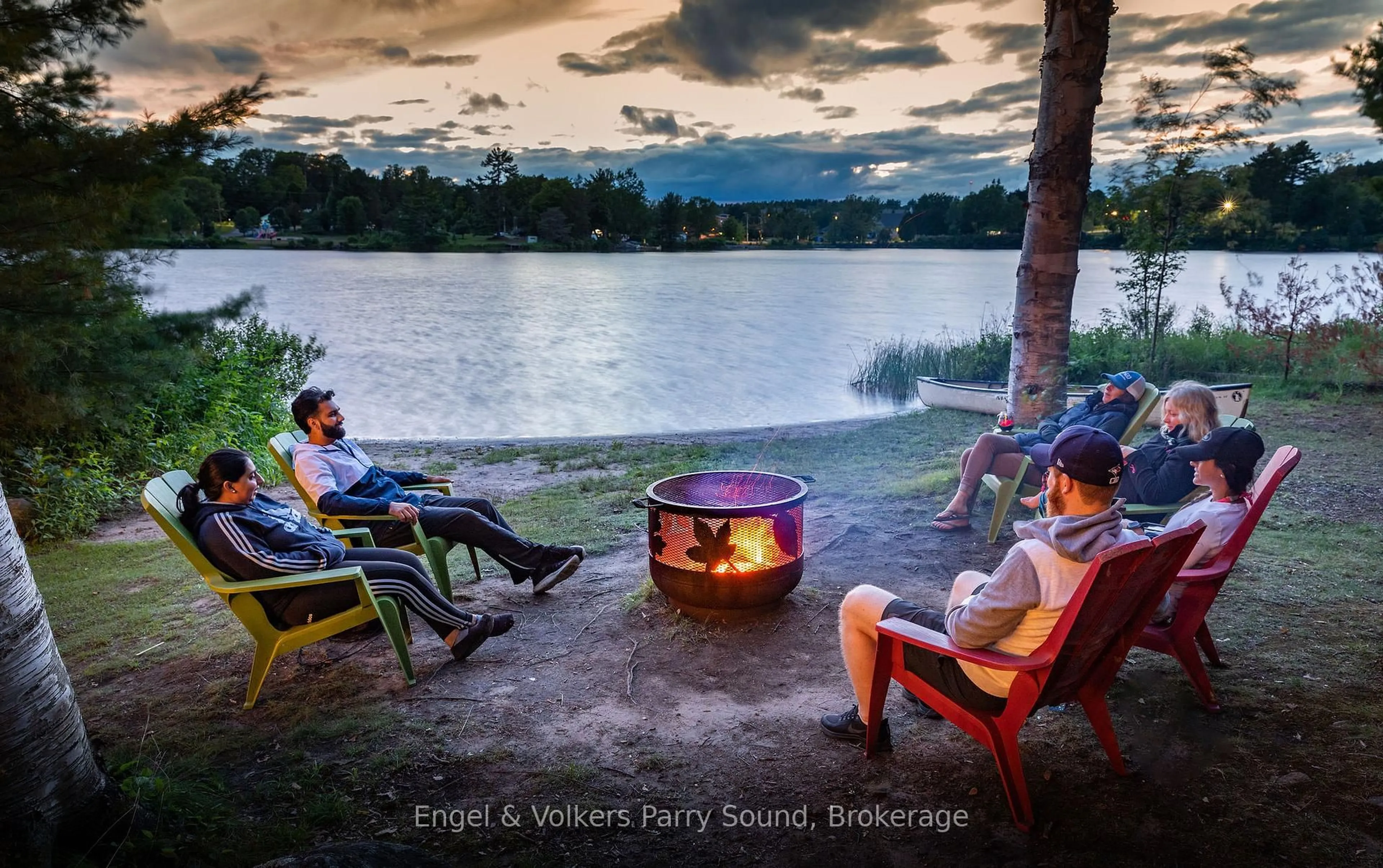 Patio, water/lake/river/ocean view for 6 Harmony Lane, Parry Sound Ontario P2A 0B1