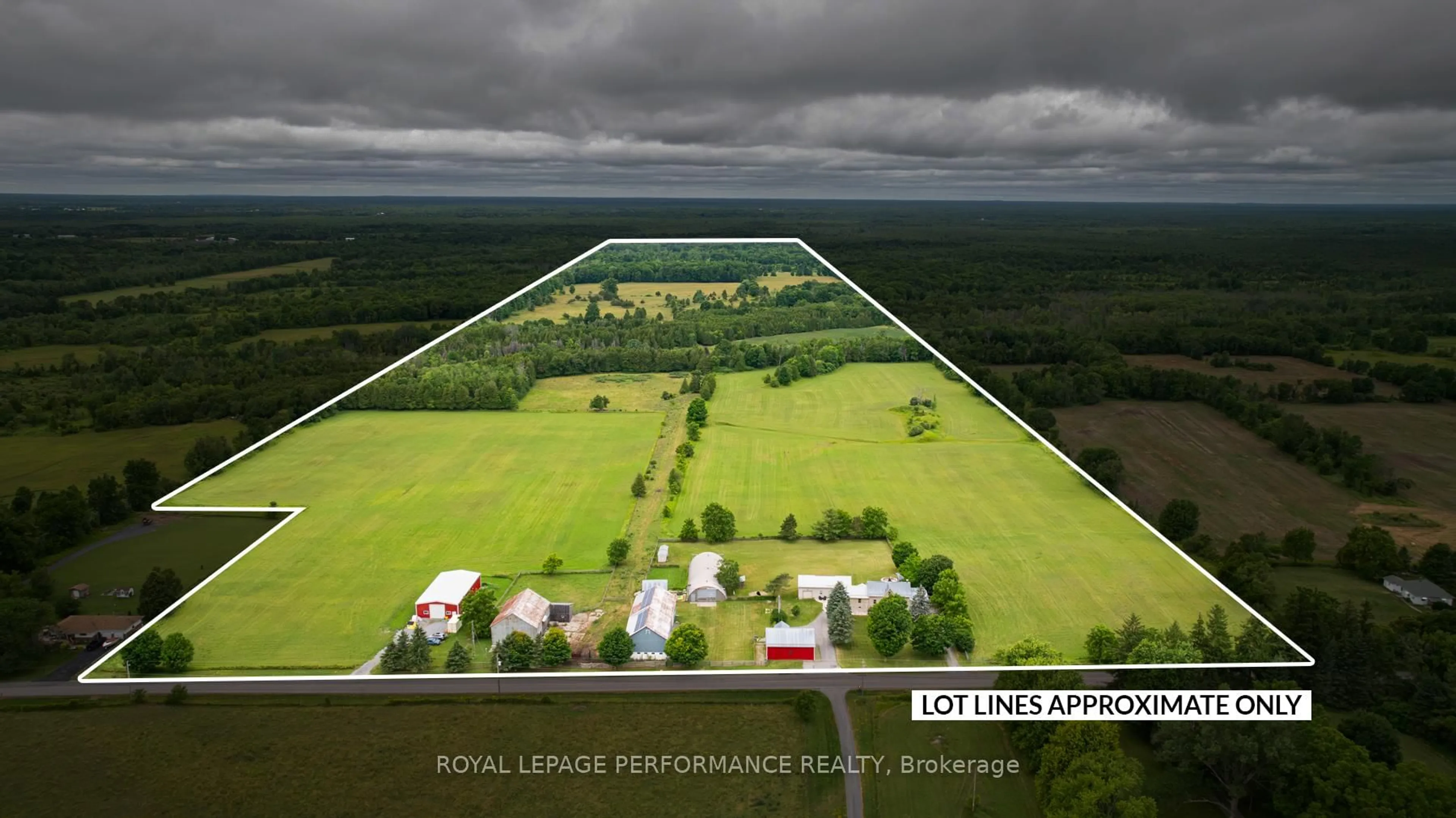 A pic from outside/outdoor area/front of a property/back of a property/a pic from drone, water/lake/river/ocean view for 363 Huffman Rd, Yarker Ontario K0K 3N0