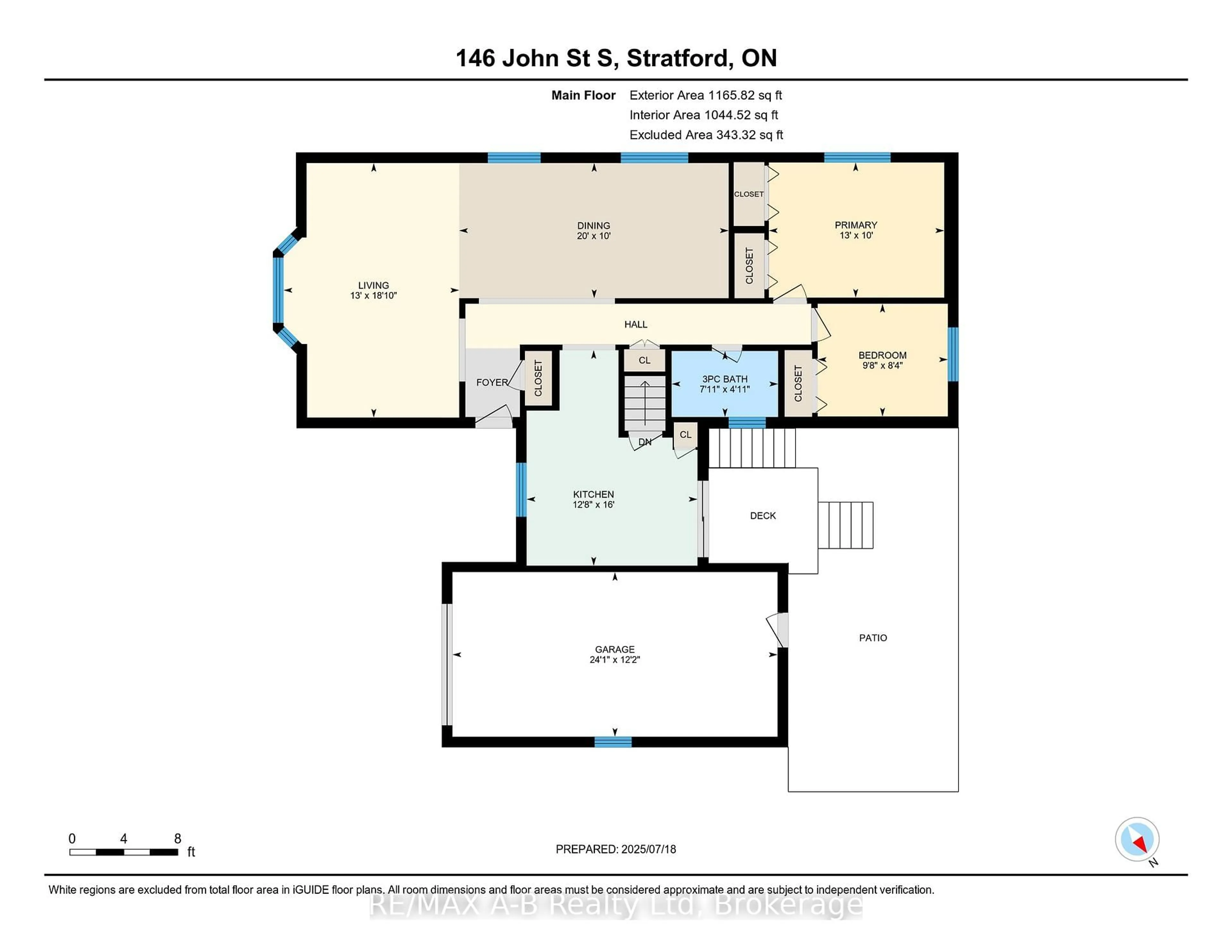 Floor plan for 146 John St, Stratford Ontario N5A 2Z1