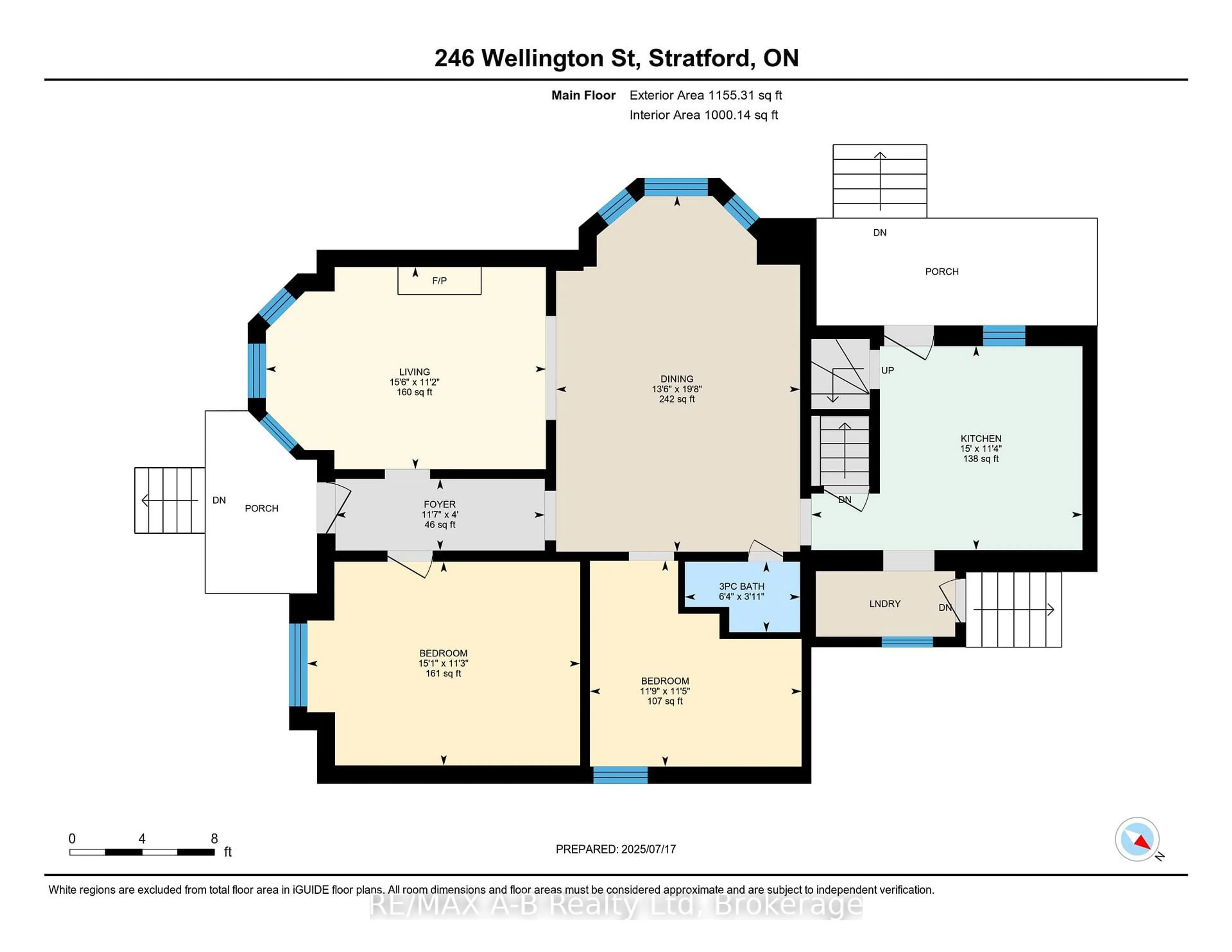 Floor plan for 246 Wellington St, Stratford Ontario N5A 2L6