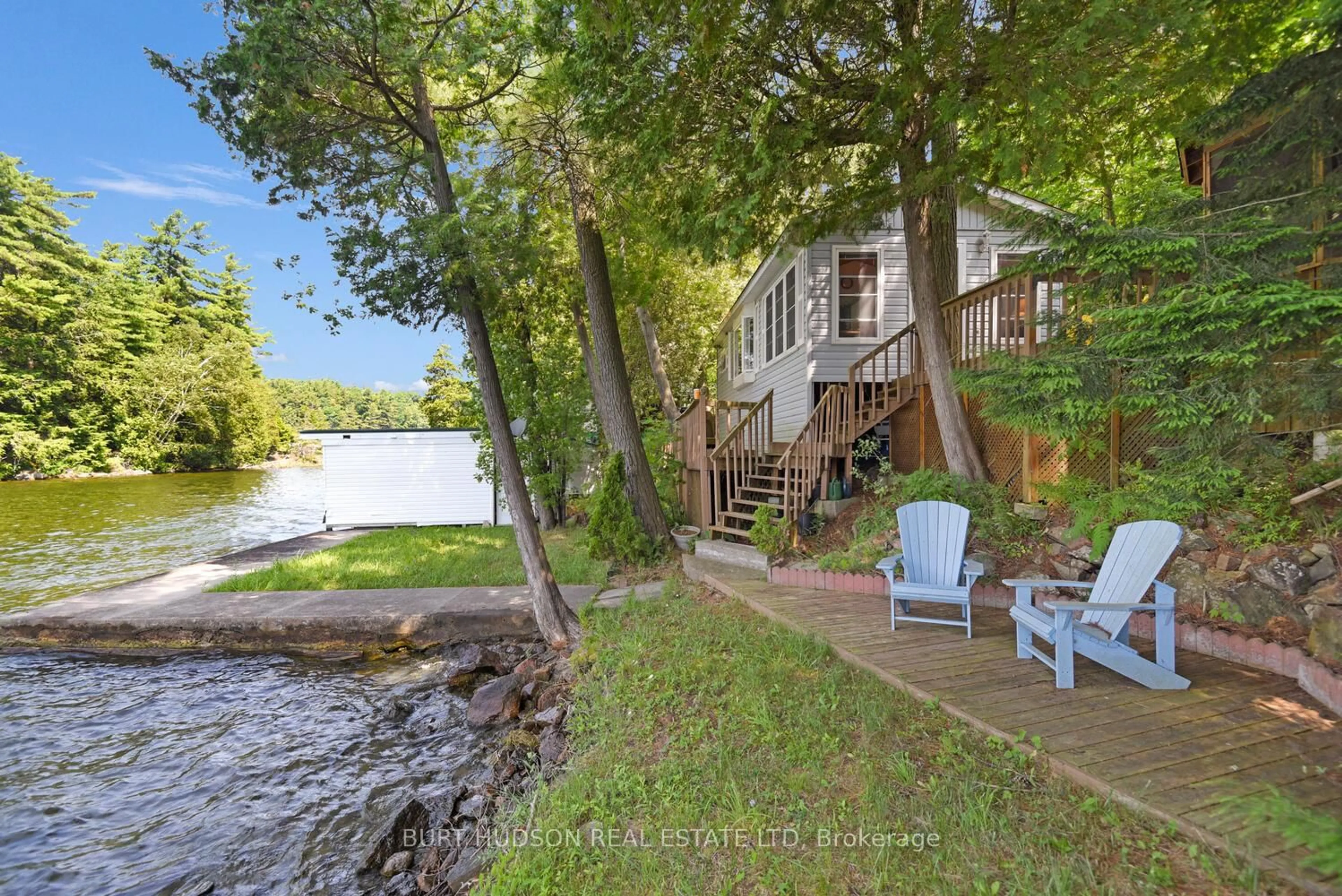 Patio, water/lake/river/ocean view for 276 Spence Lane, Athens Ontario K0E 1B0