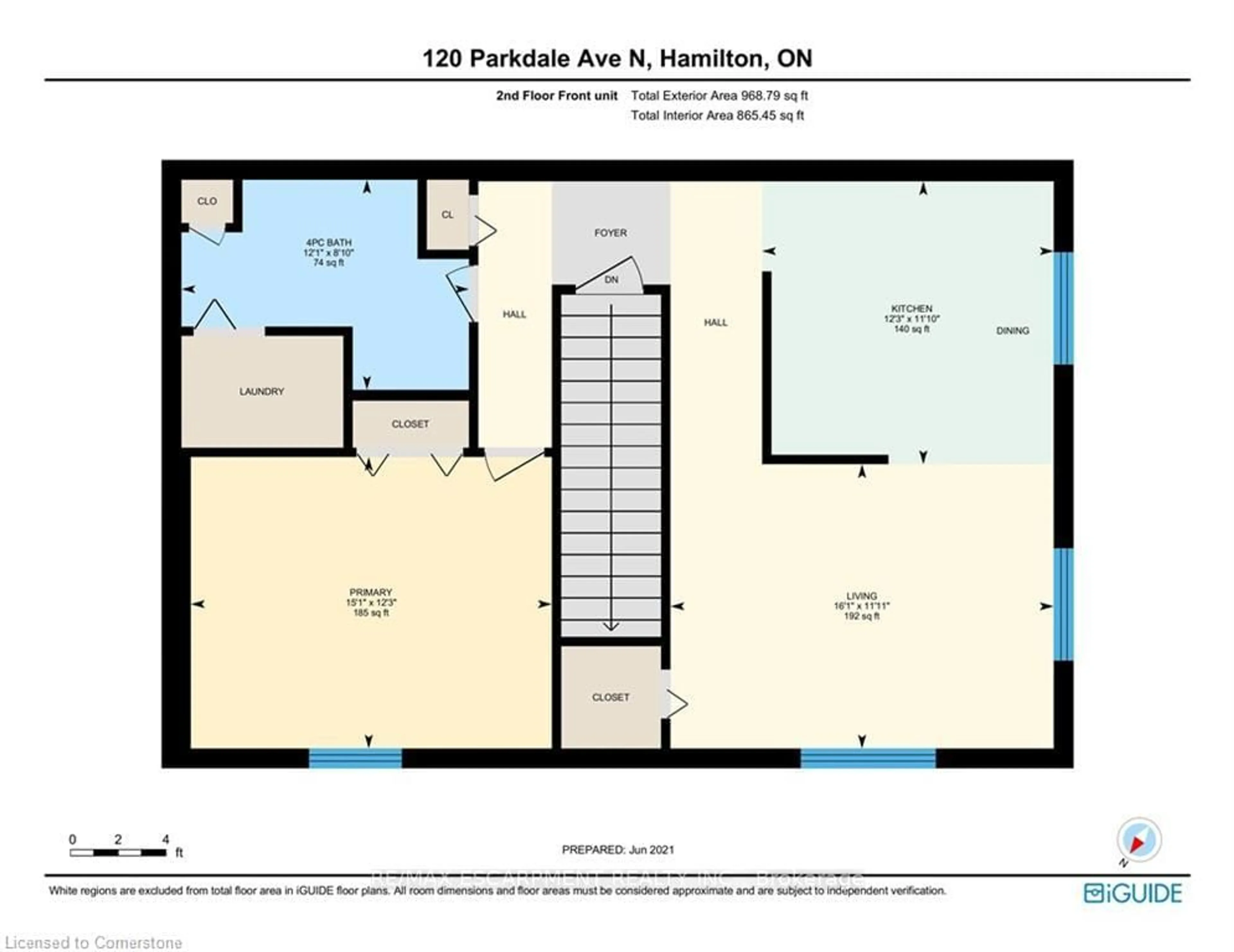 Floor plan for 120 Parkdale Ave, Hamilton Ontario L8H 5W9