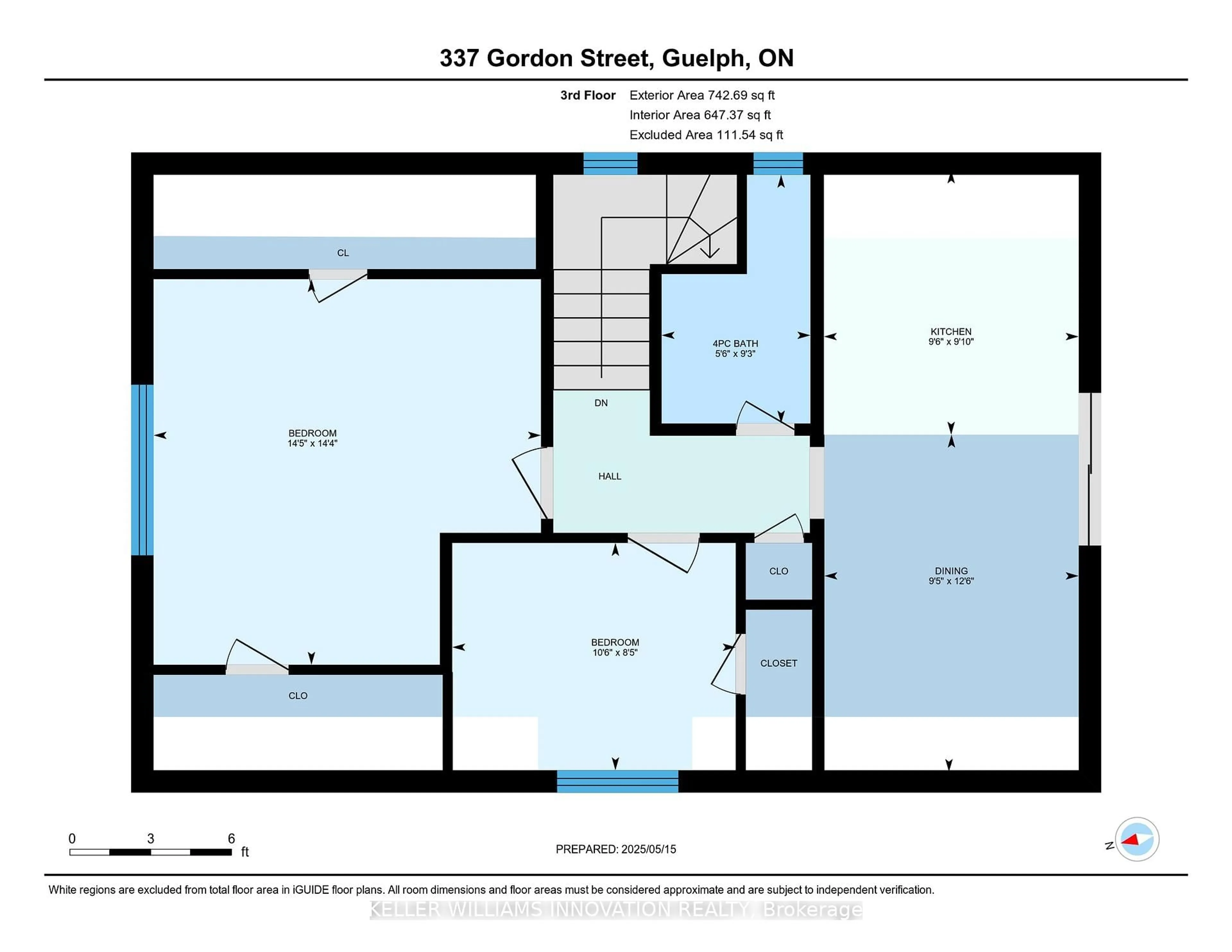Floor plan for 337 GORDON St, Guelph Ontario N1G 1X7