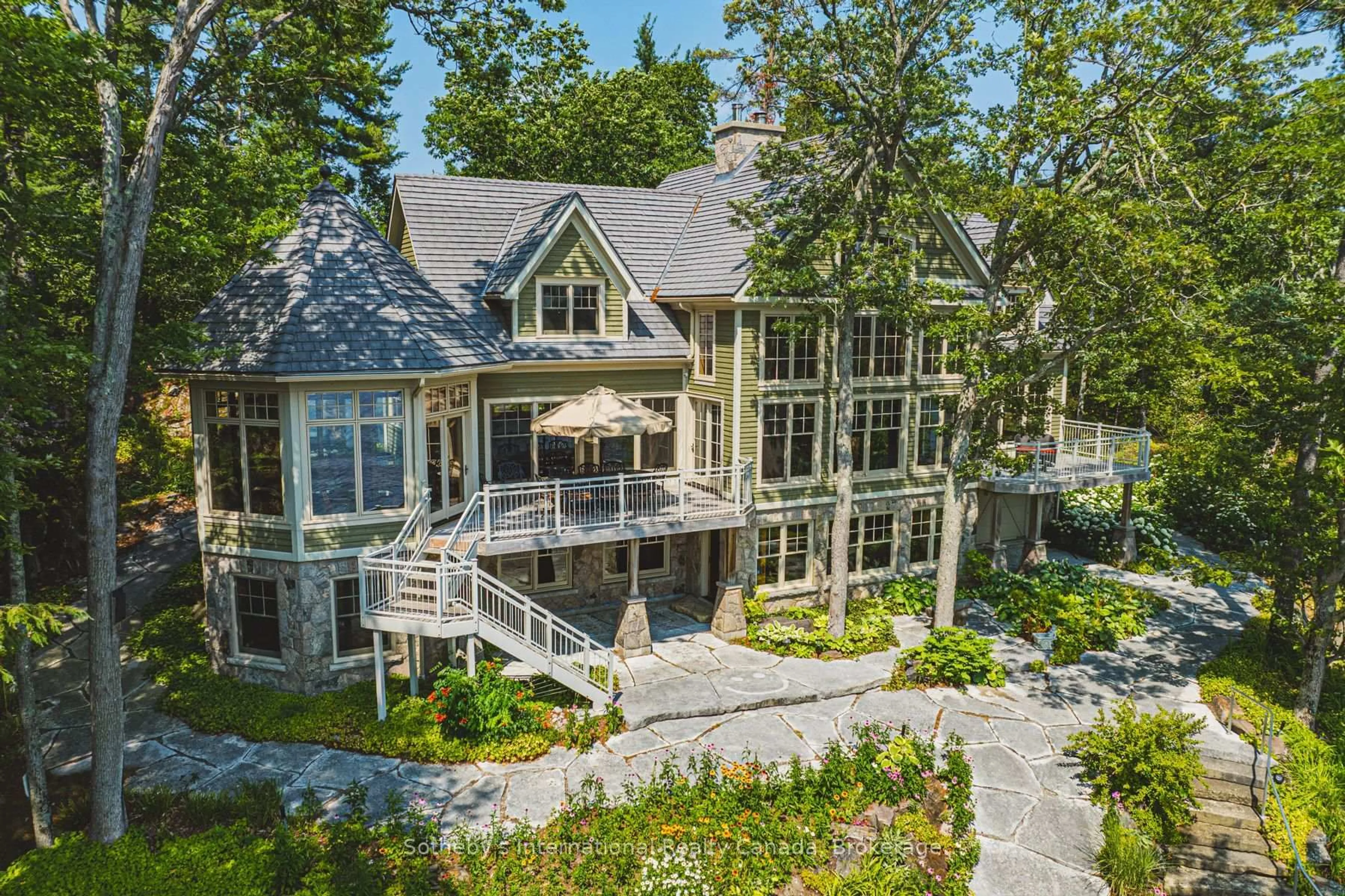 A pic from outside/outdoor area/front of a property/back of a property/a pic from drone, unknown for 2755 Casement Island, North Kawartha Ontario K0L 3E0