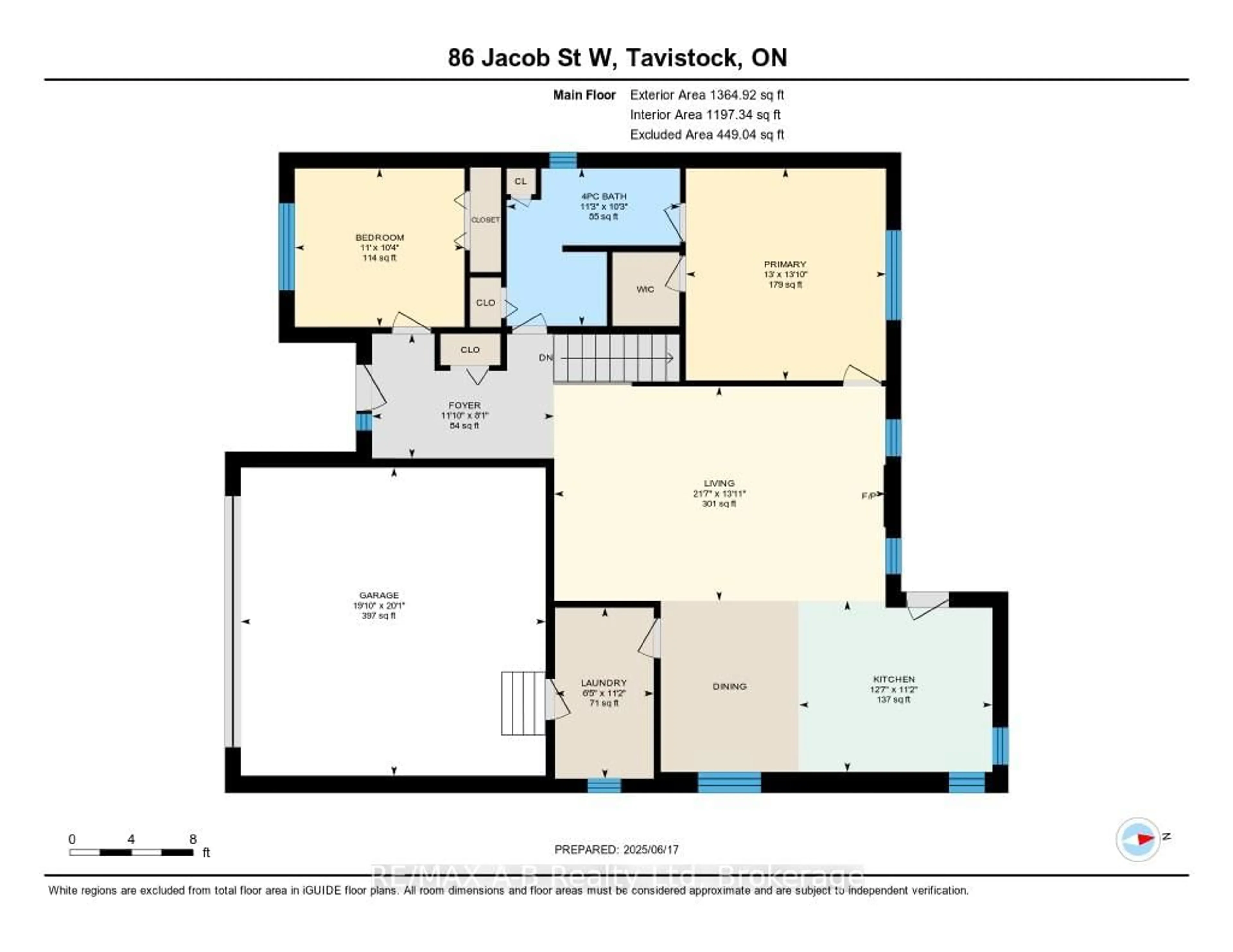 Floor plan for 86 Jacob St, East Zorra-Tavistock Ontario N0B 2R0