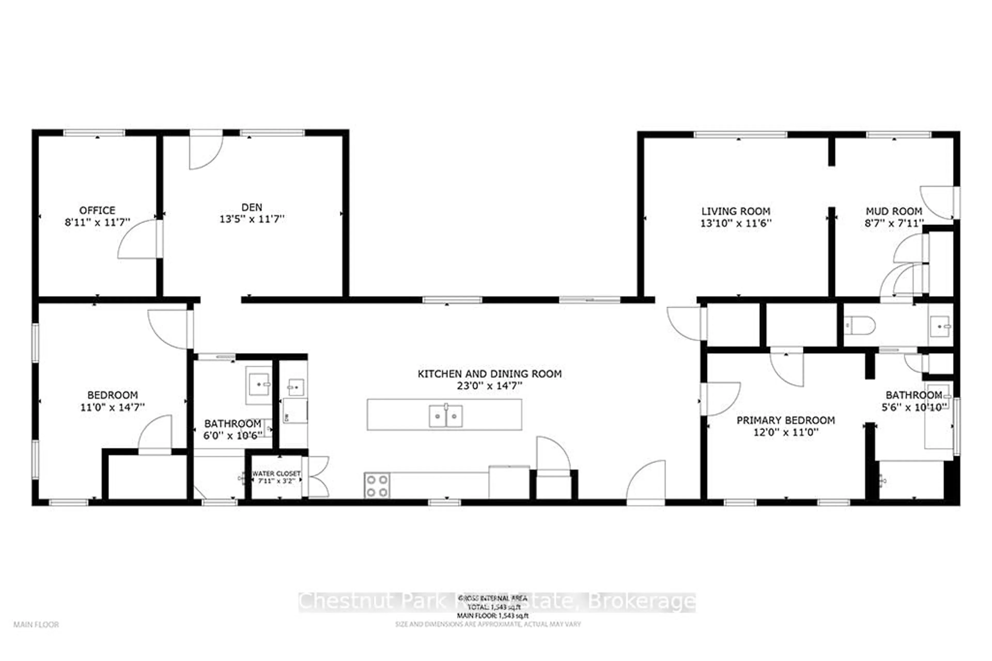 Floor plan for 684138 Sideroad 30 #MH15, Chatsworth Ontario N0H 1R0