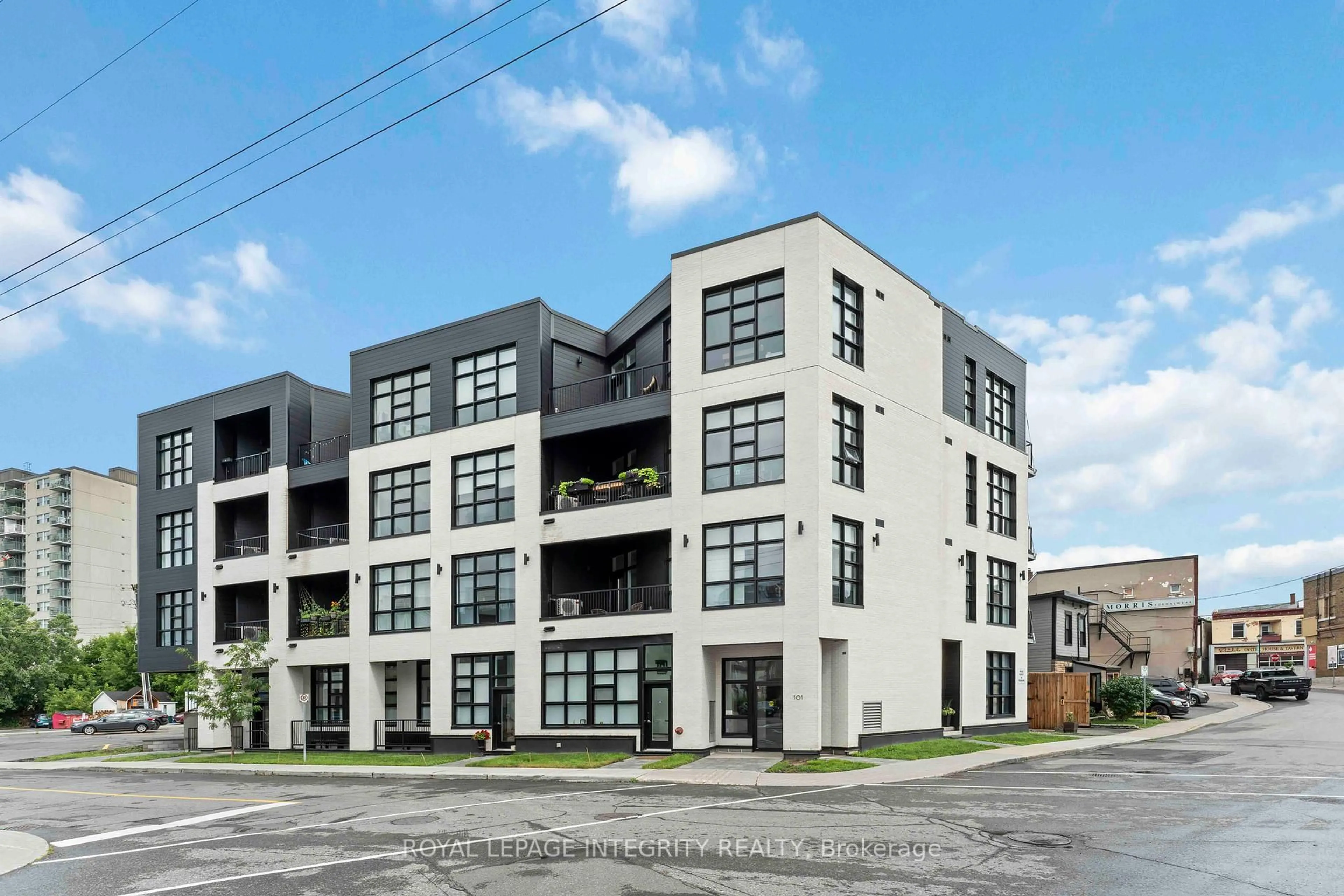 A pic from outside/outdoor area/front of a property/back of a property/a pic from drone, building for 101 Pinhey St #302, Ottawa Ontario K1Y 1T7
