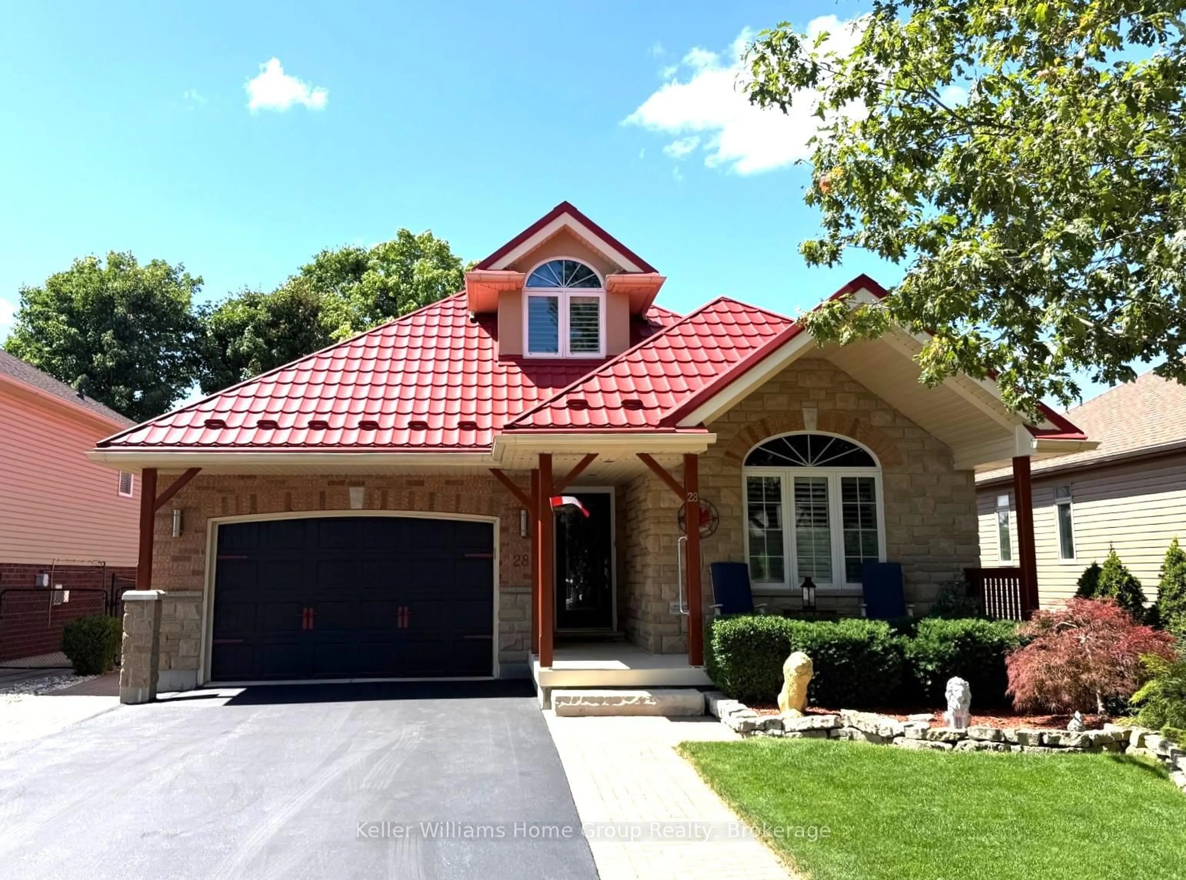 Home with brick exterior material, street for 28 Harcourt Pl, Centre Wellington Ontario N1M 0A6