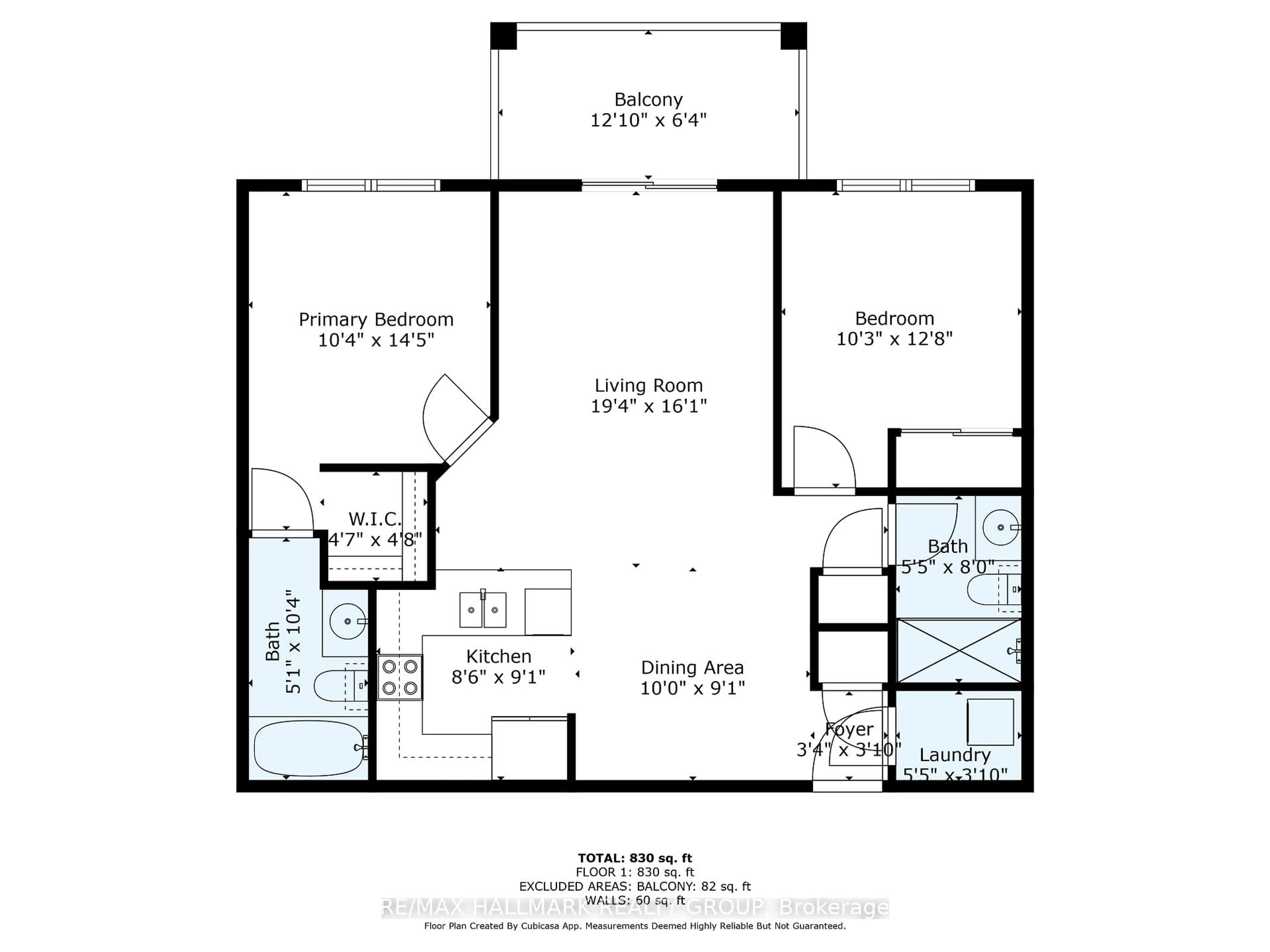 Floor plan for 141 Potts Private #407, Ottawa Ontario K4A 0X9