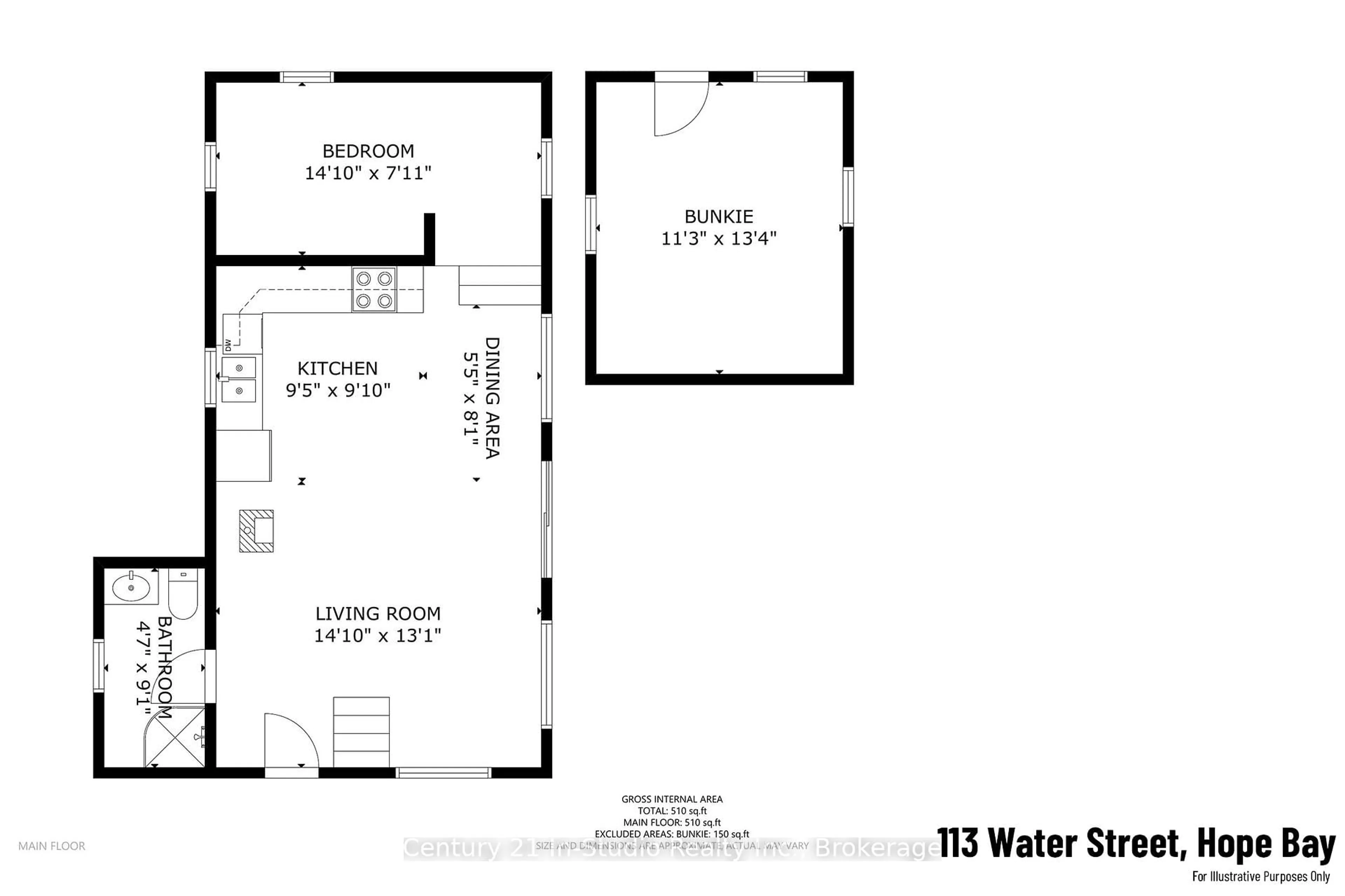 Floor plan for 113 Water St, Northern Bruce Peninsula Ontario N0H 1W0