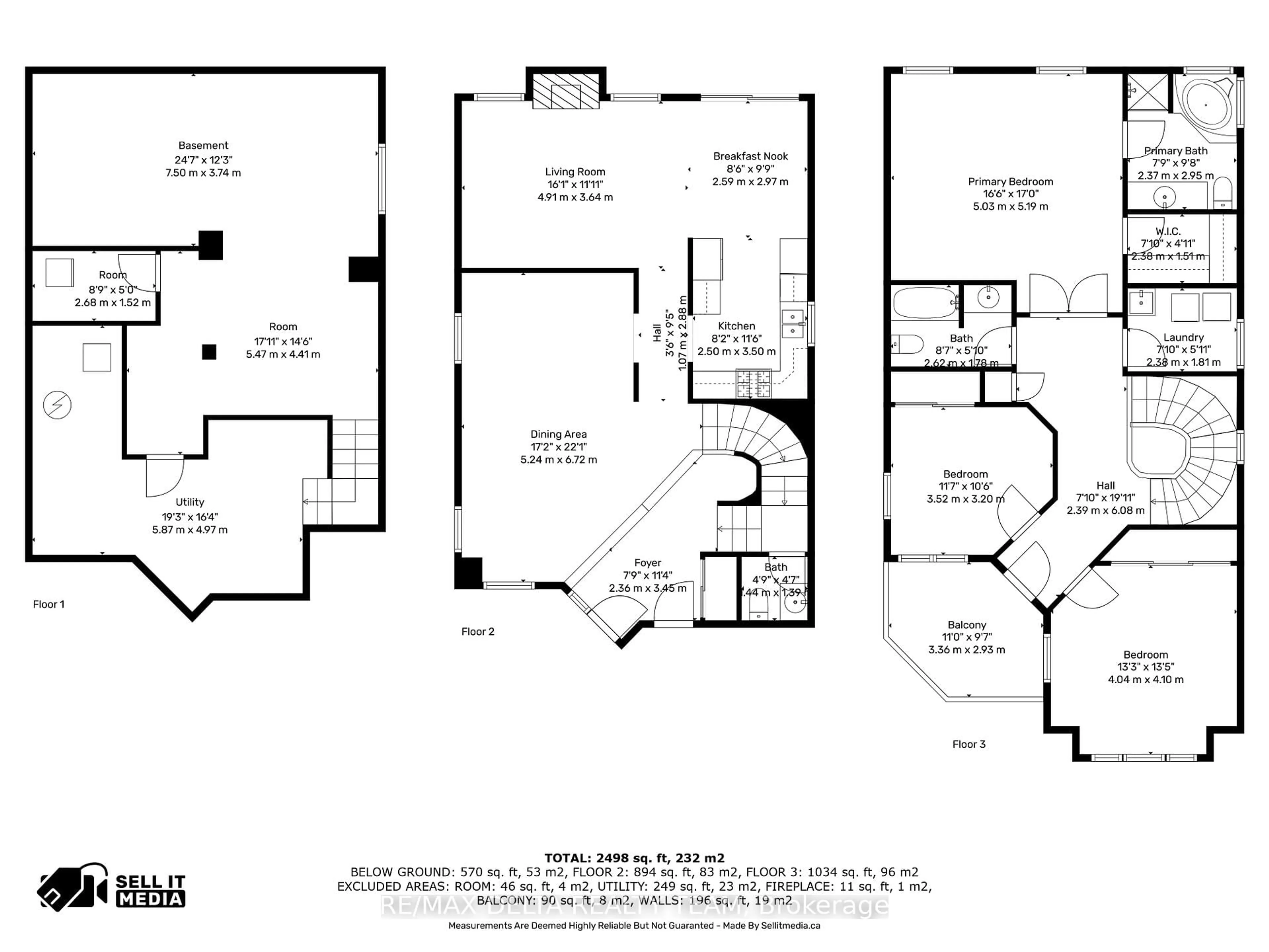 Floor plan for 227 Hillpark High St, Ottawa Ontario K1W 0B5