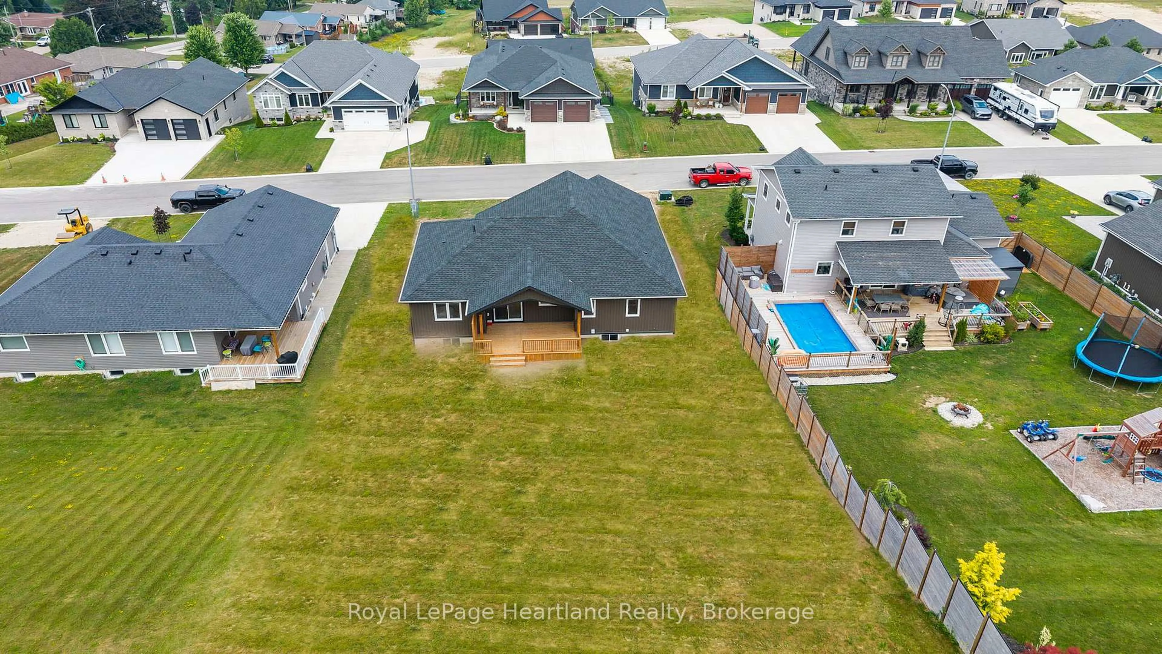 A pic from outside/outdoor area/front of a property/back of a property/a pic from drone, unknown for 6 Noeckerville Hill Dr, South Bruce Ontario N0G 2J0