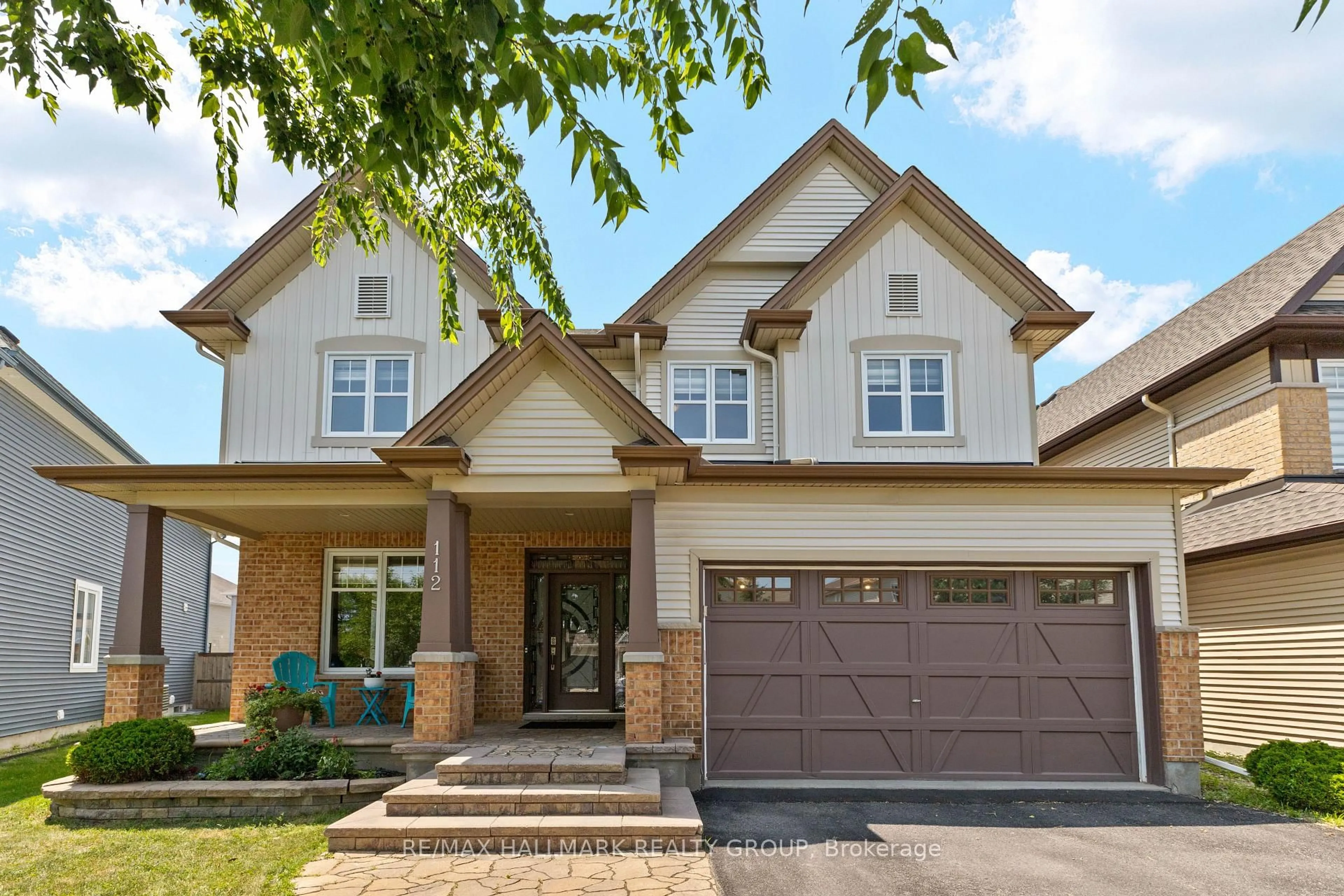 Home with brick exterior material, street for 112 Gracewood Cres, Ottawa Ontario K1T 0J5