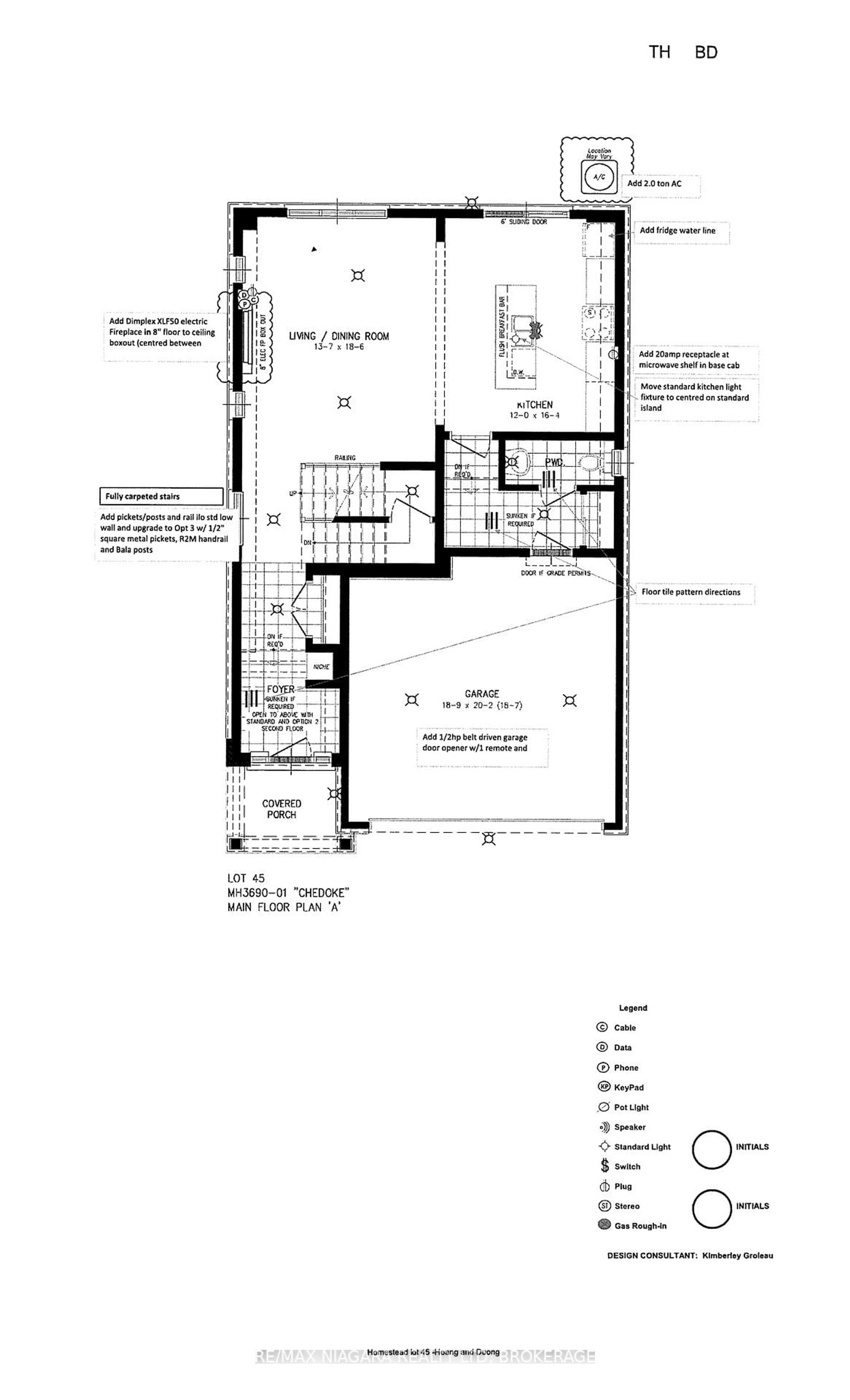 Floor plan for 100 Blackbird Way, Hamilton Ontario L0R 1W0