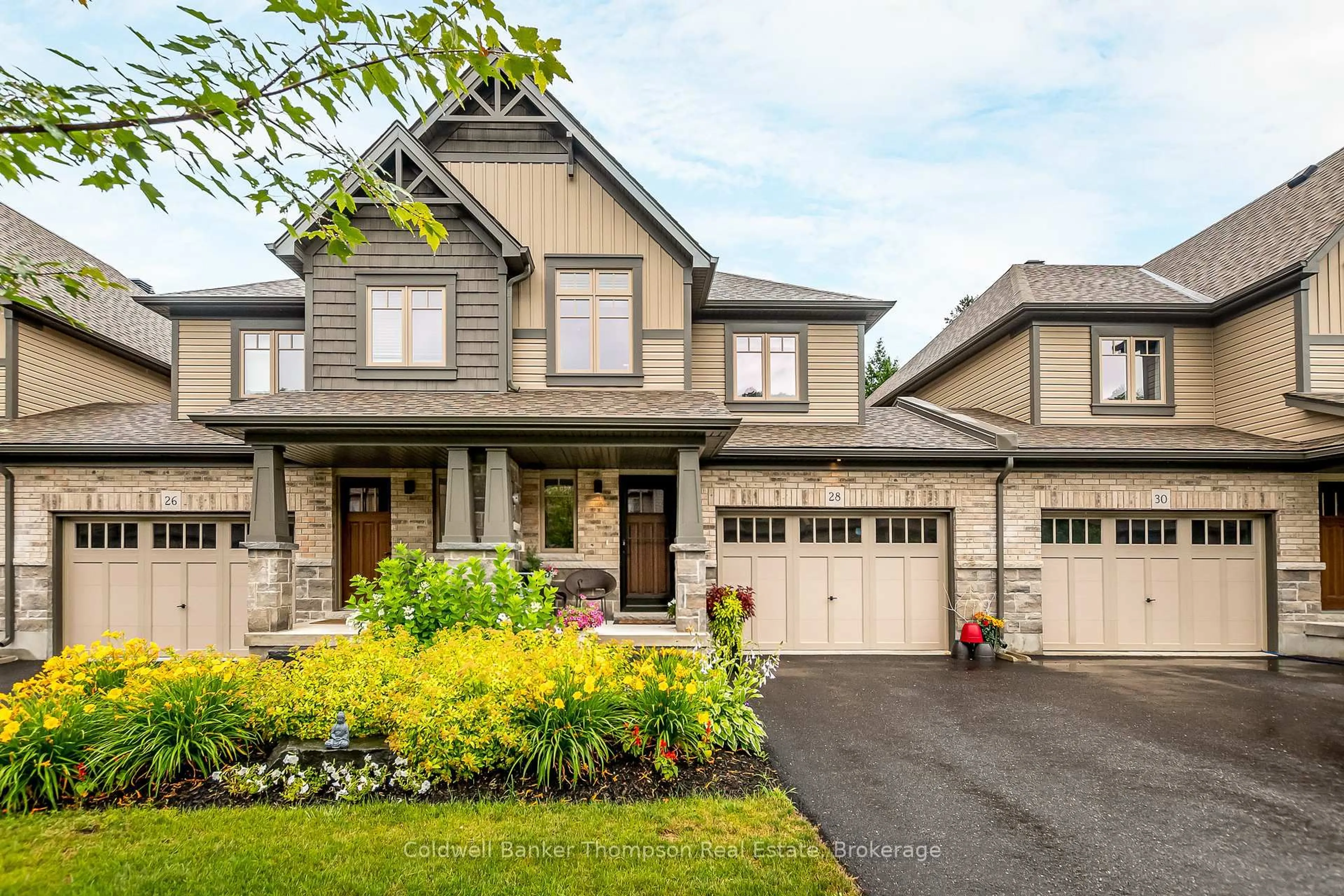 Home with brick exterior material, street for 28 Kelsey Madison Crt, Huntsville Ontario P1H 0E2