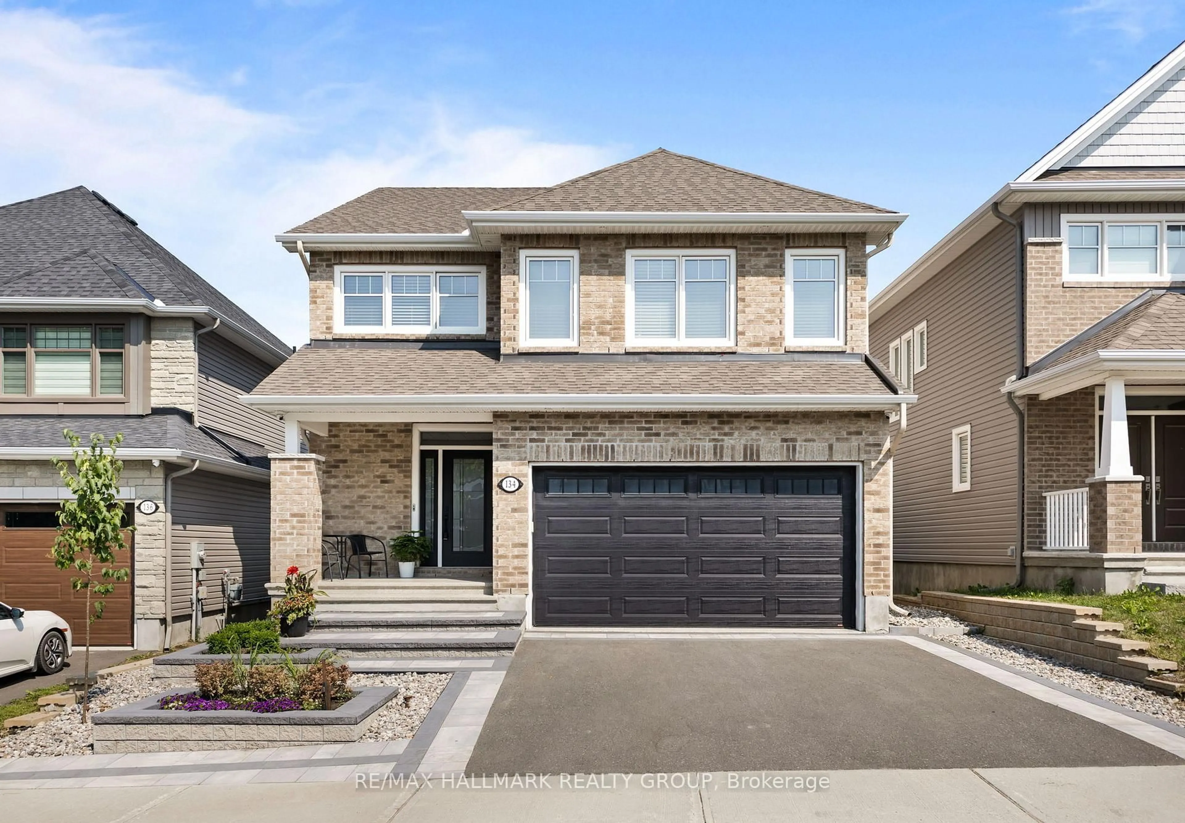 Home with brick exterior material, street for 134 Bonne Renommee Ave, Ottawa Ontario K4A 5J8