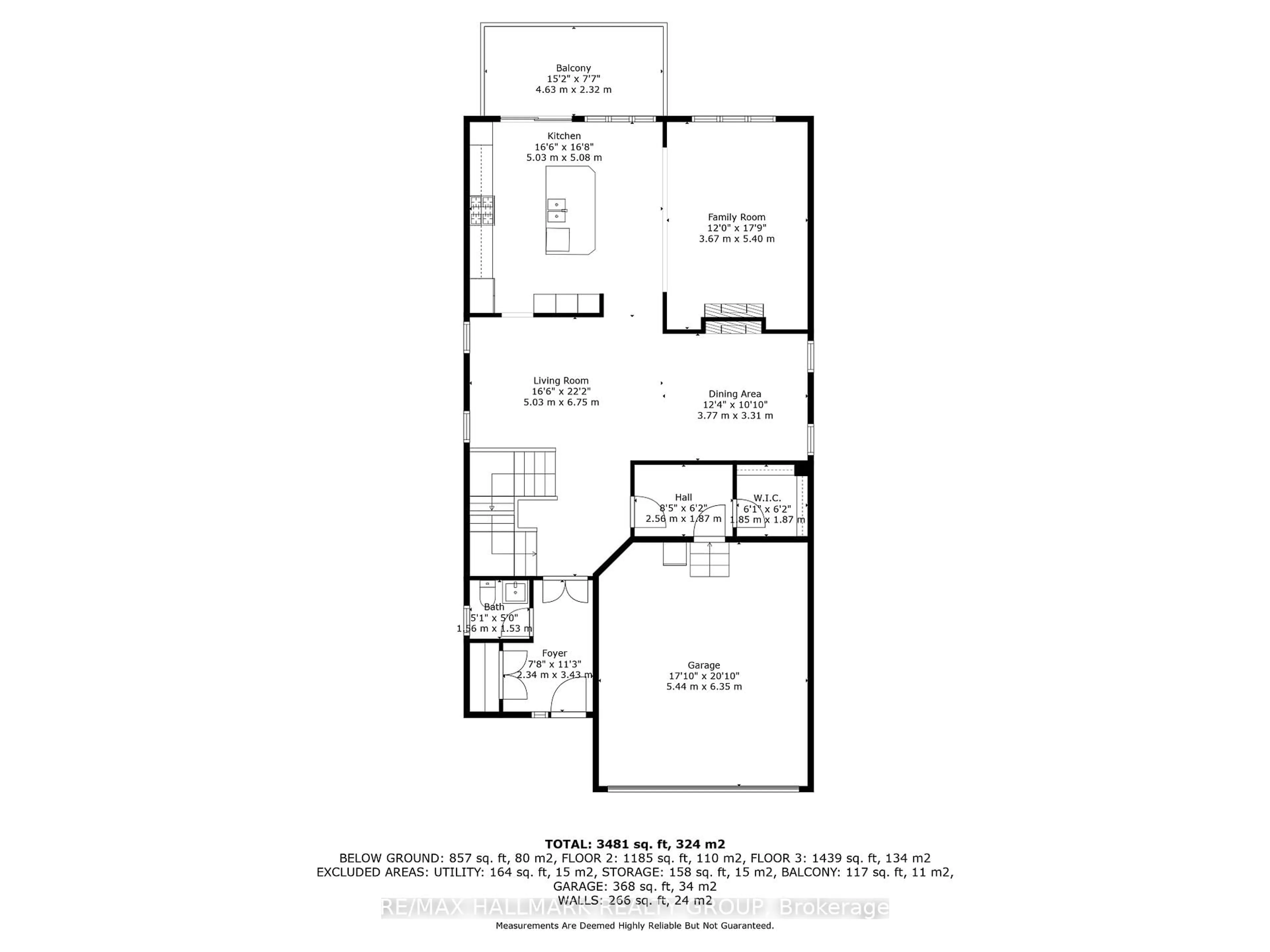 Floor plan for 134 Bonne Renommee Ave, Ottawa Ontario K4A 5J8