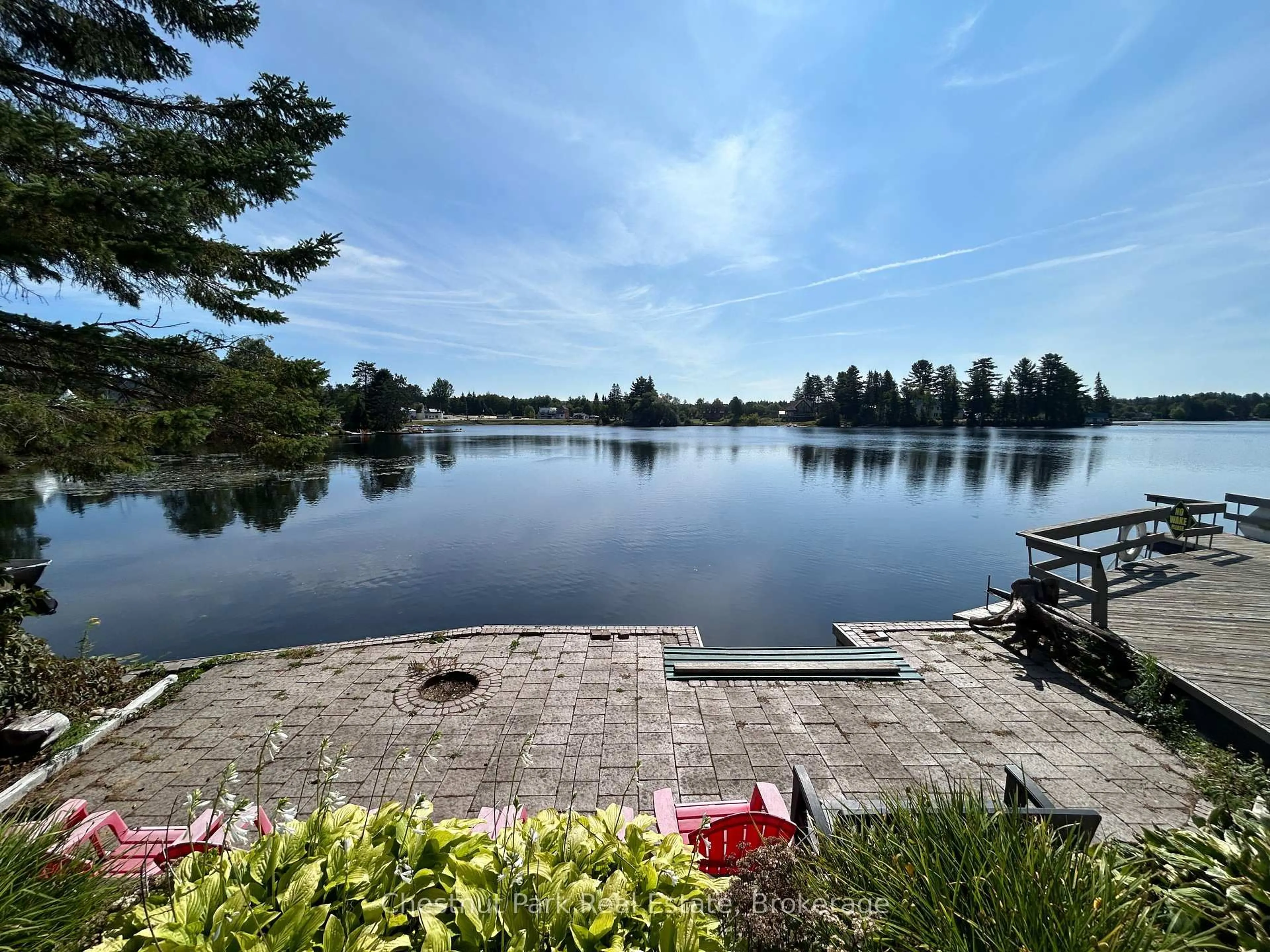 A pic from outside/outdoor area/front of a property/back of a property/a pic from drone, water/lake/river/ocean view for 1706 Highway 518 Highway, Kearney Ontario P0A 1M0