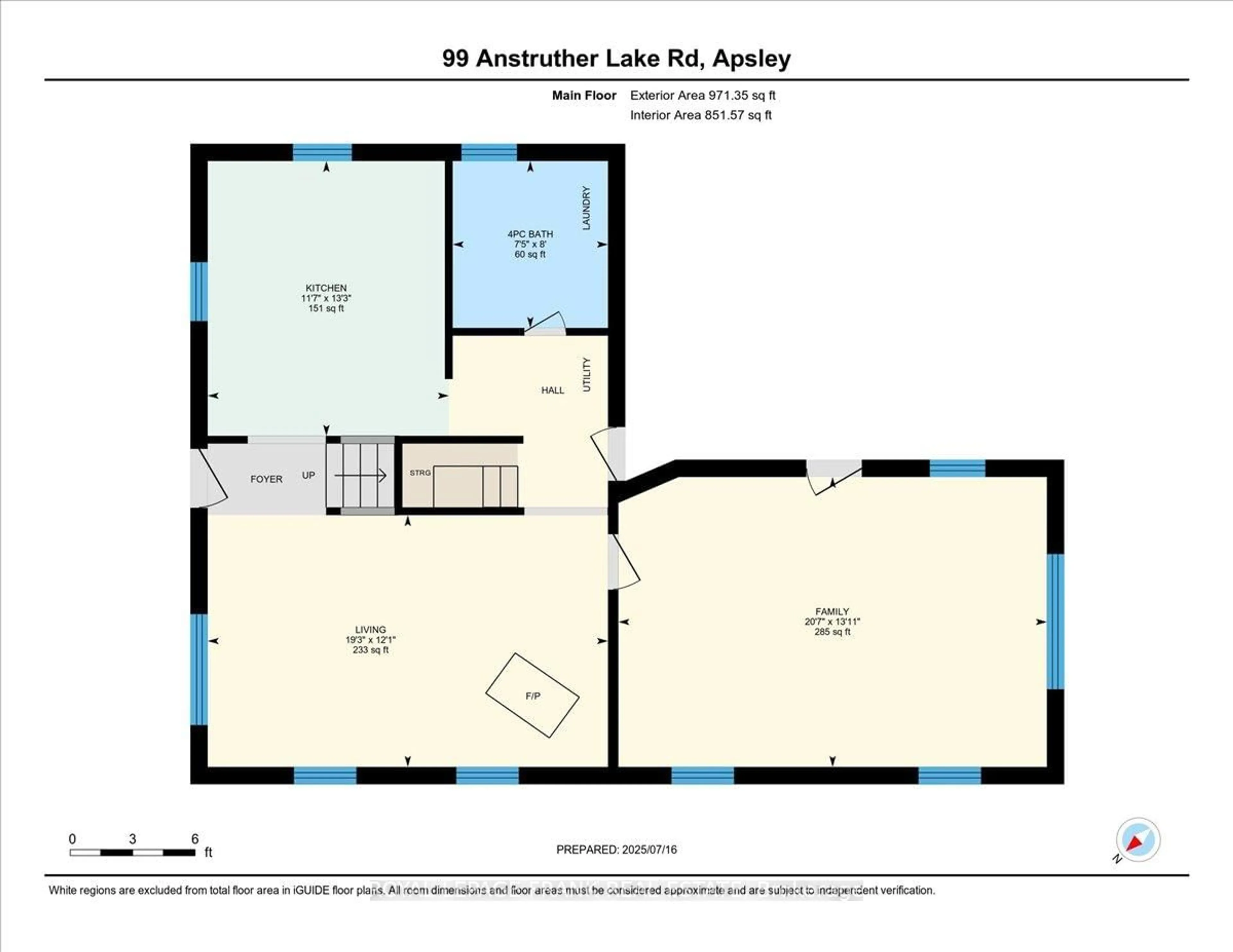 Floor plan for 99 Anstruther Lake Rd, North Kawartha Ontario K0L 1A0