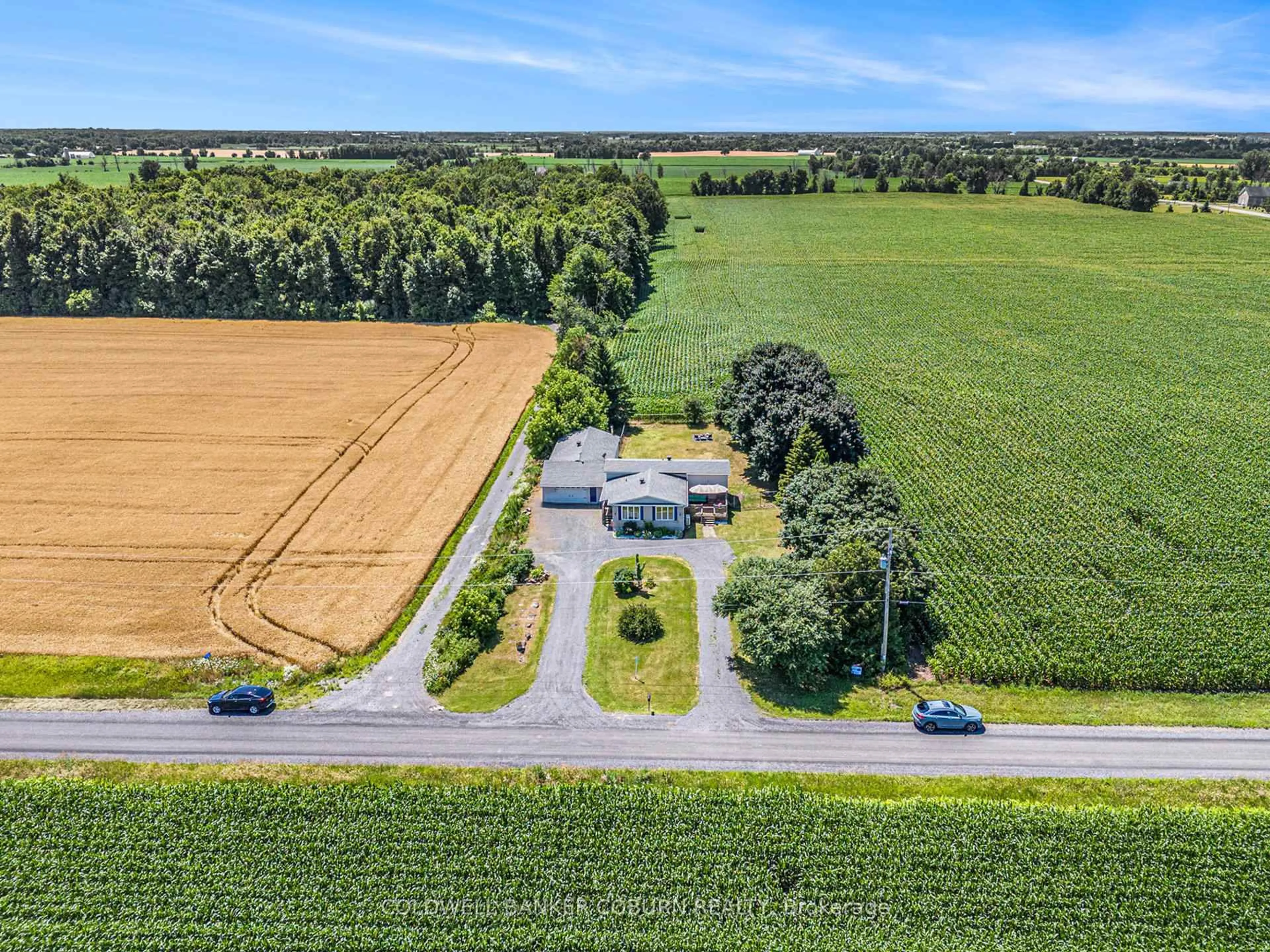 A pic from outside/outdoor area/front of a property/back of a property/a pic from drone, unknown for 1560 McLaughlin Rd, North Dundas Ontario K0A 1R0