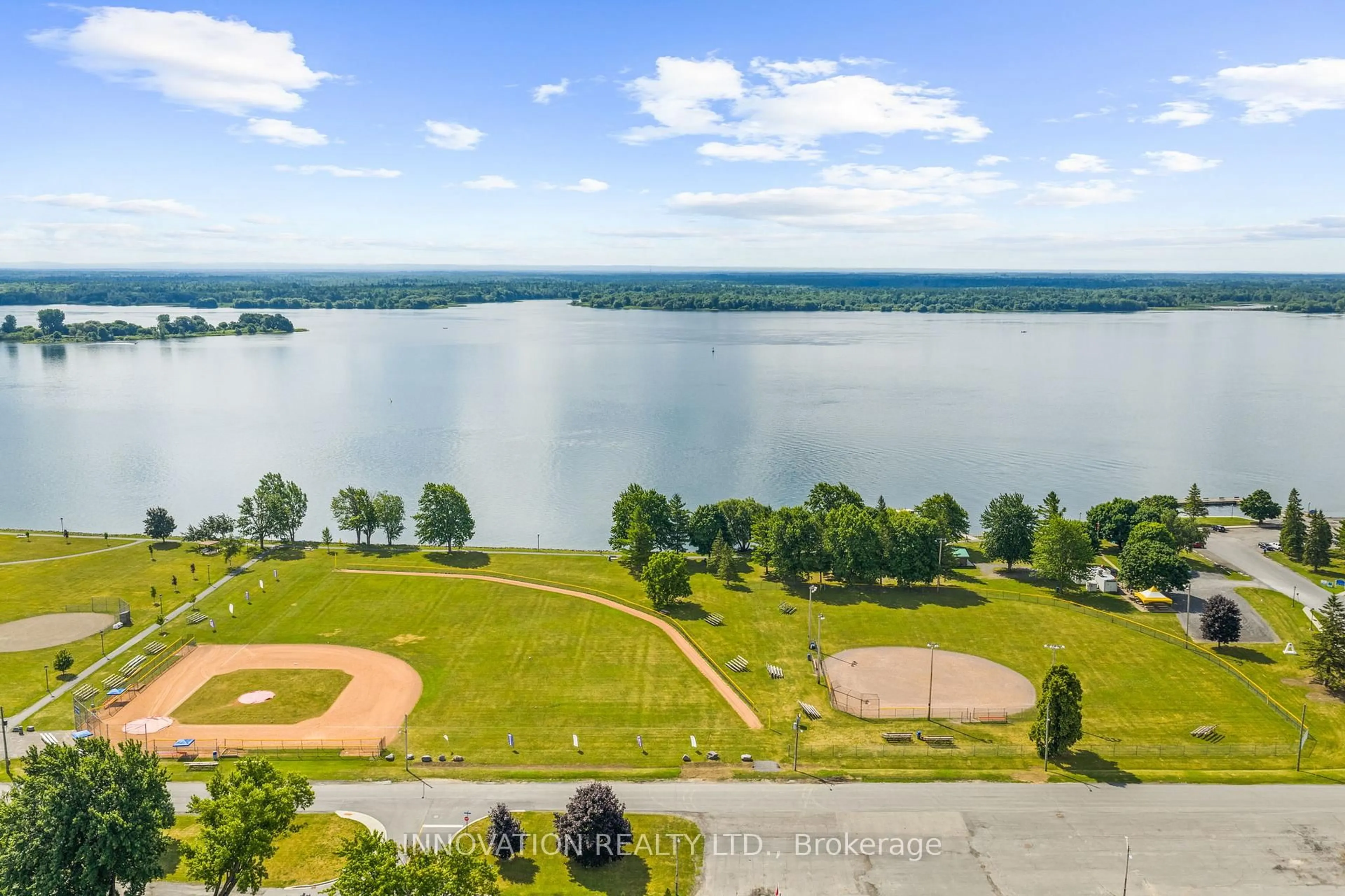 A pic from outside/outdoor area/front of a property/back of a property/a pic from drone, water/lake/river/ocean view for 39 Ontario St, South Dundas Ontario L8N 2X1