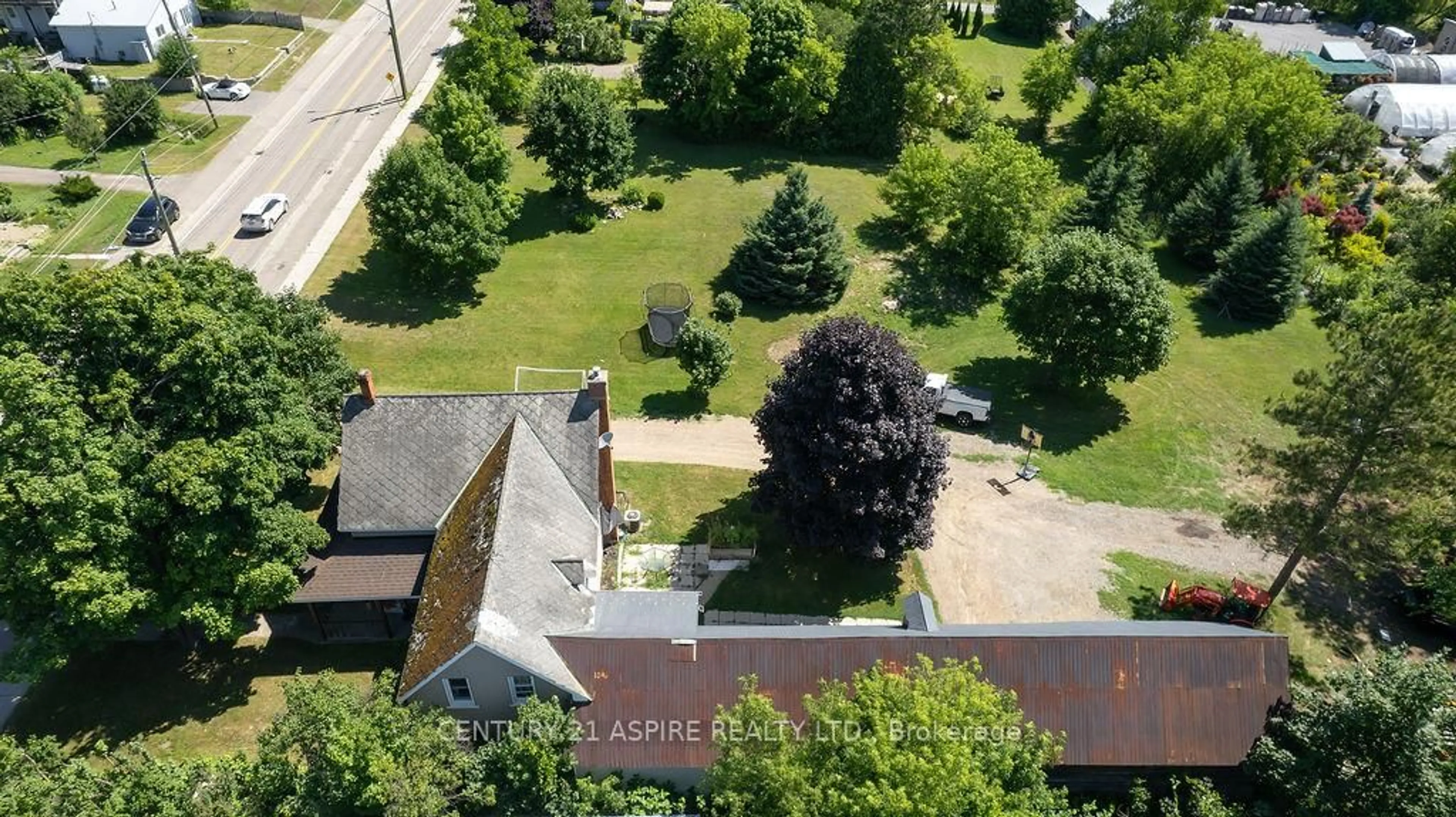 A pic from outside/outdoor area/front of a property/back of a property/a pic from drone, city buildings view from balcony for 75 Bonnechere St, Eganville Ontario K0J 1T0