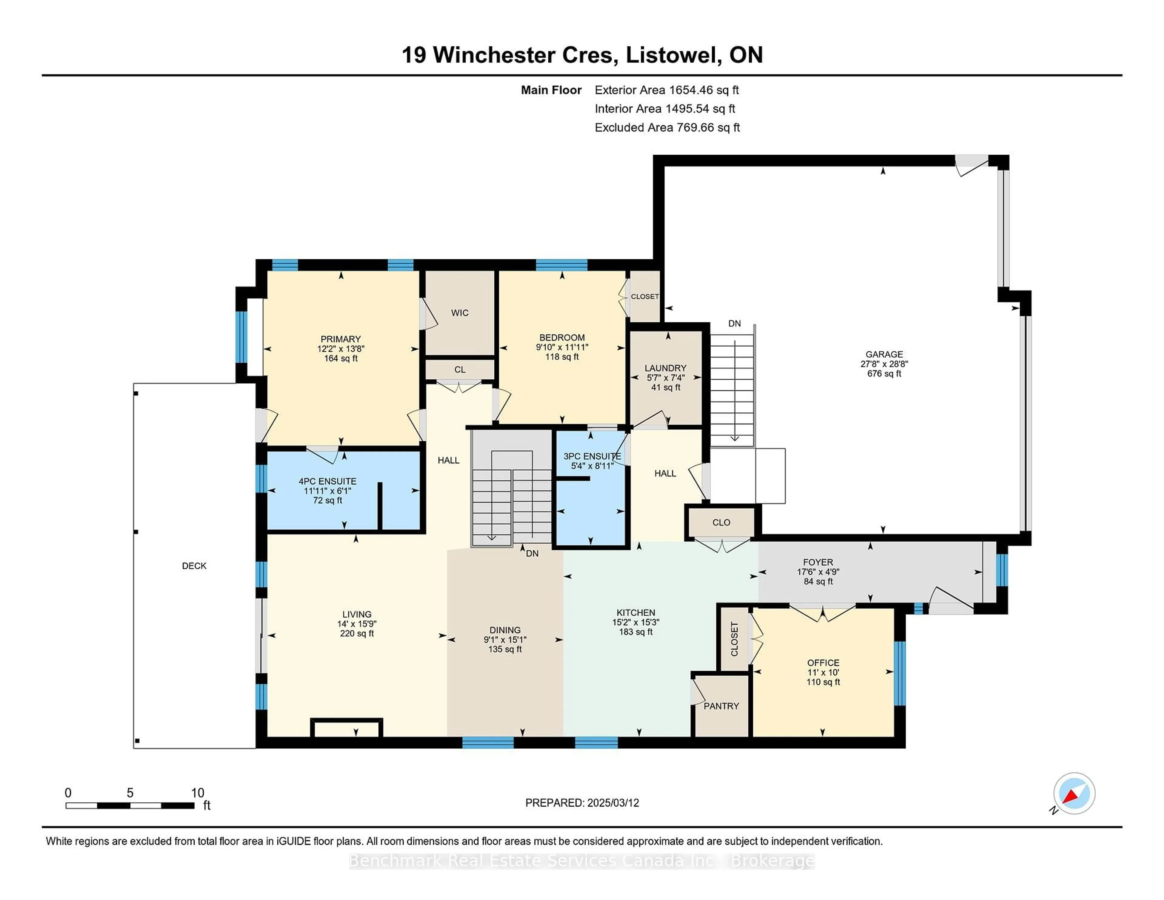 Floor plan for 19 Winchester Cres, North Perth Ontario N4W 0J8