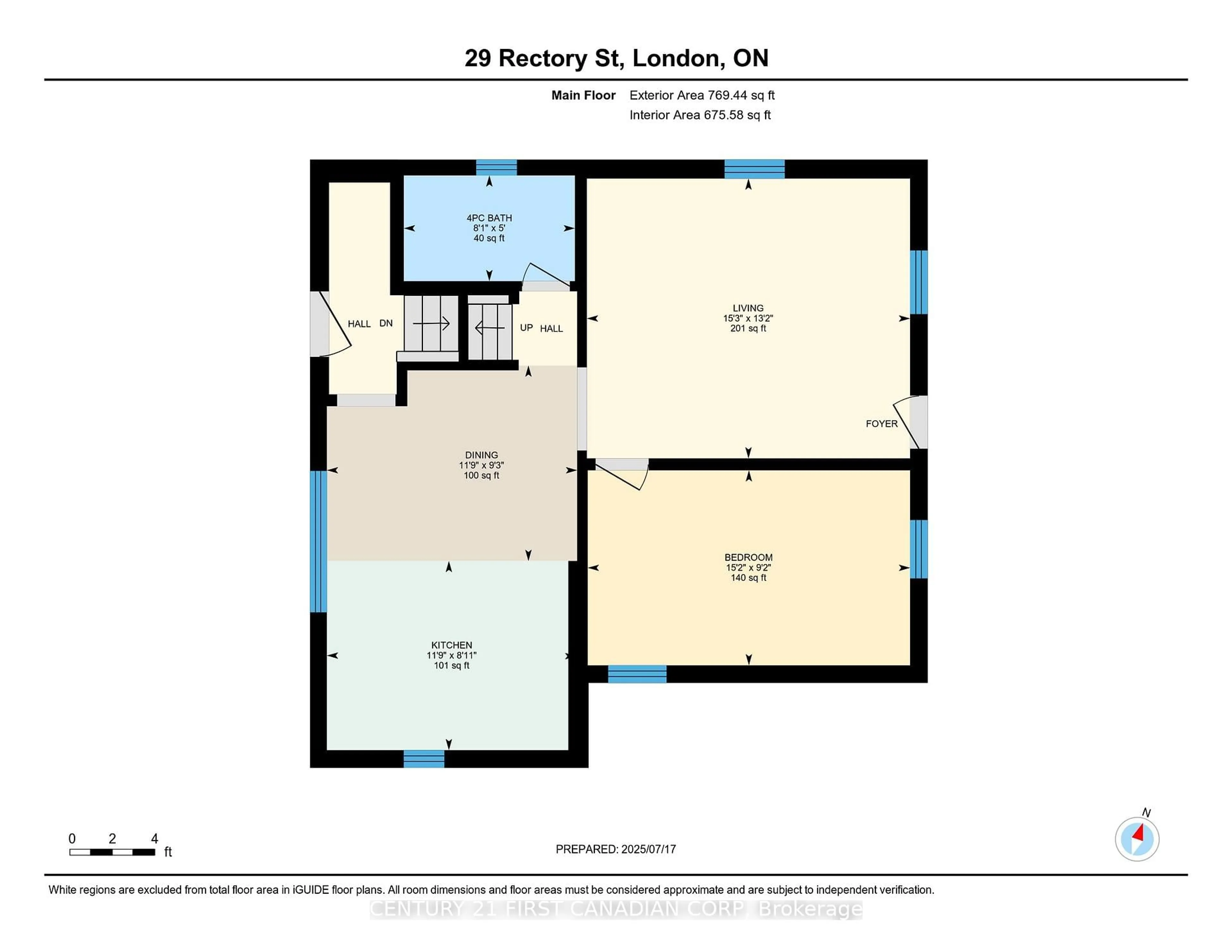 Floor plan for 29 Rectory St, London East Ontario N5Z 1Z7