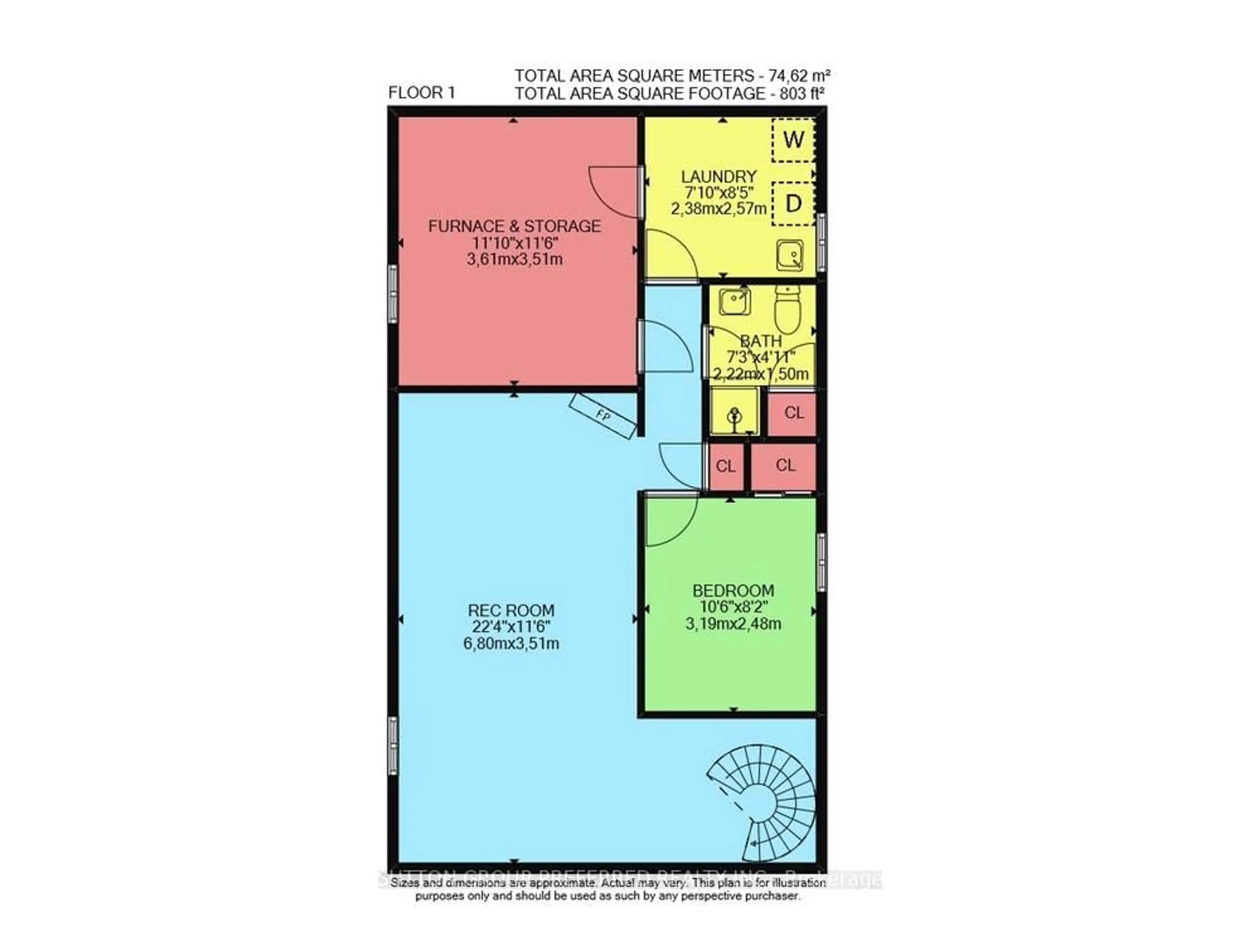 Floor plan for 35 Logan Ave, London East Ontario N5Y 2P5