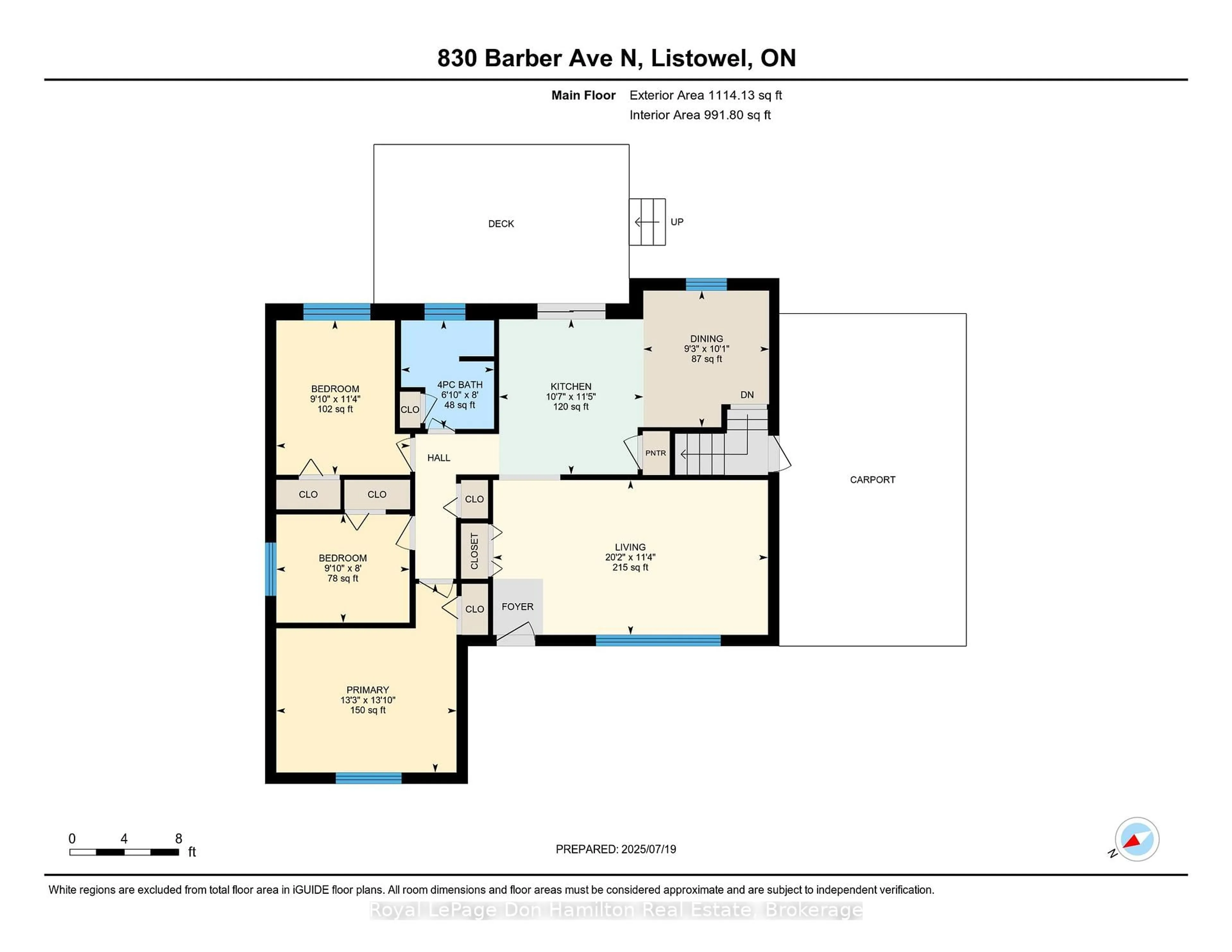 Floor plan for 830 Barber Ave Ave, North Perth Ontario N4W 3J9