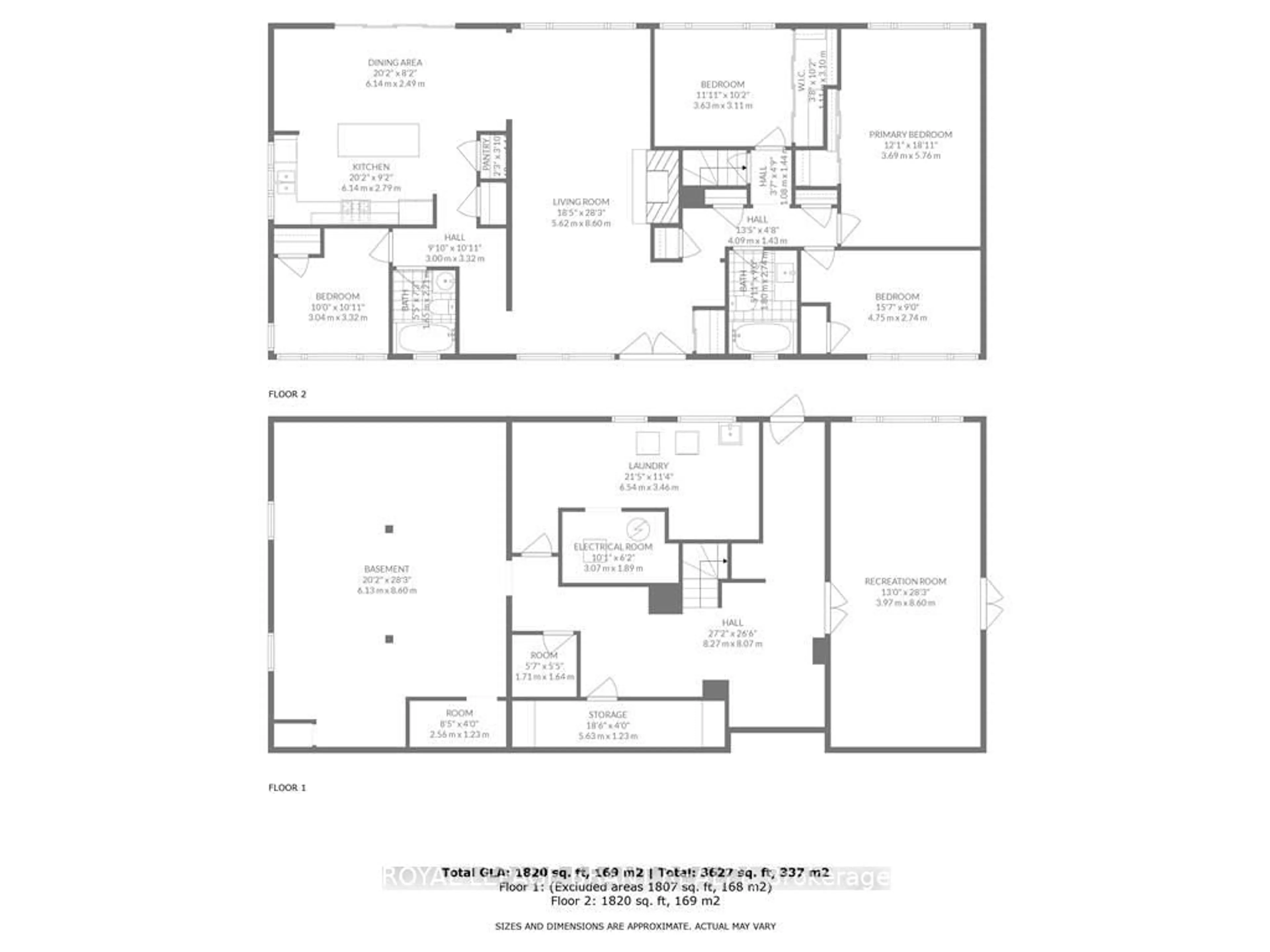 Floor plan for 598 Colborne St, Brantford Ontario N3T 5L5
