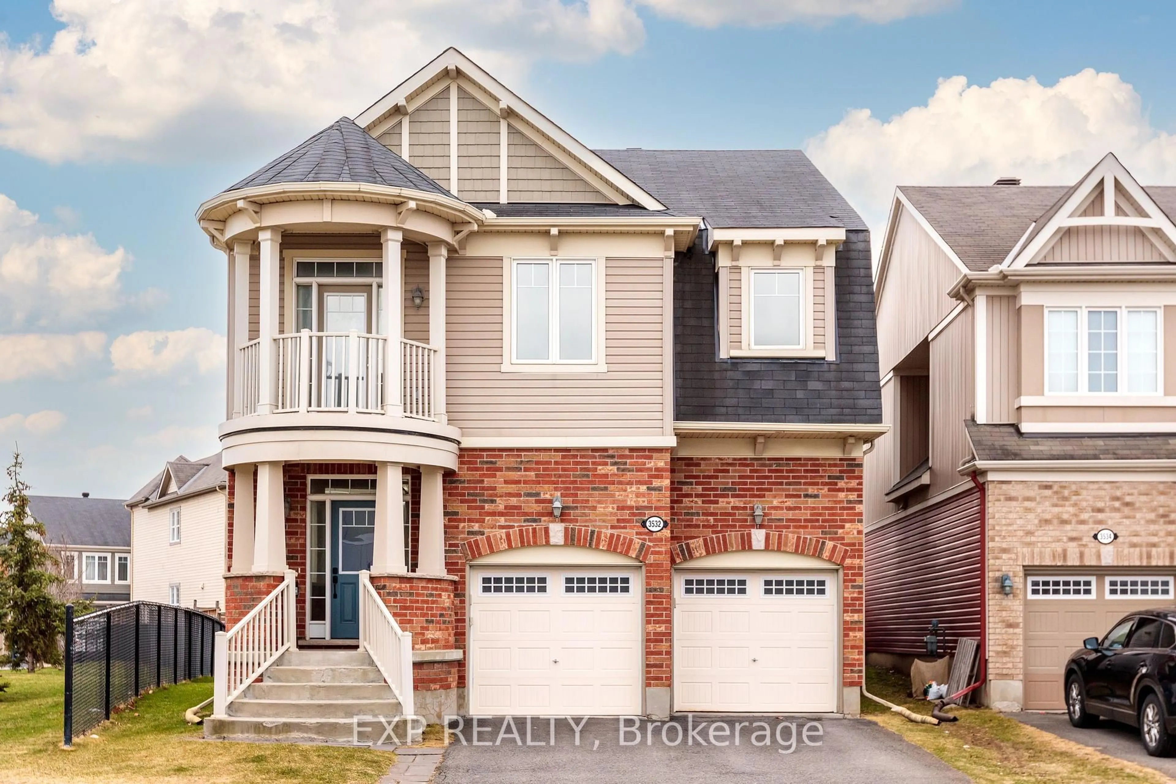 Home with brick exterior material, street for 3532 River Run Ave, Ottawa Ontario K2J 3V5
