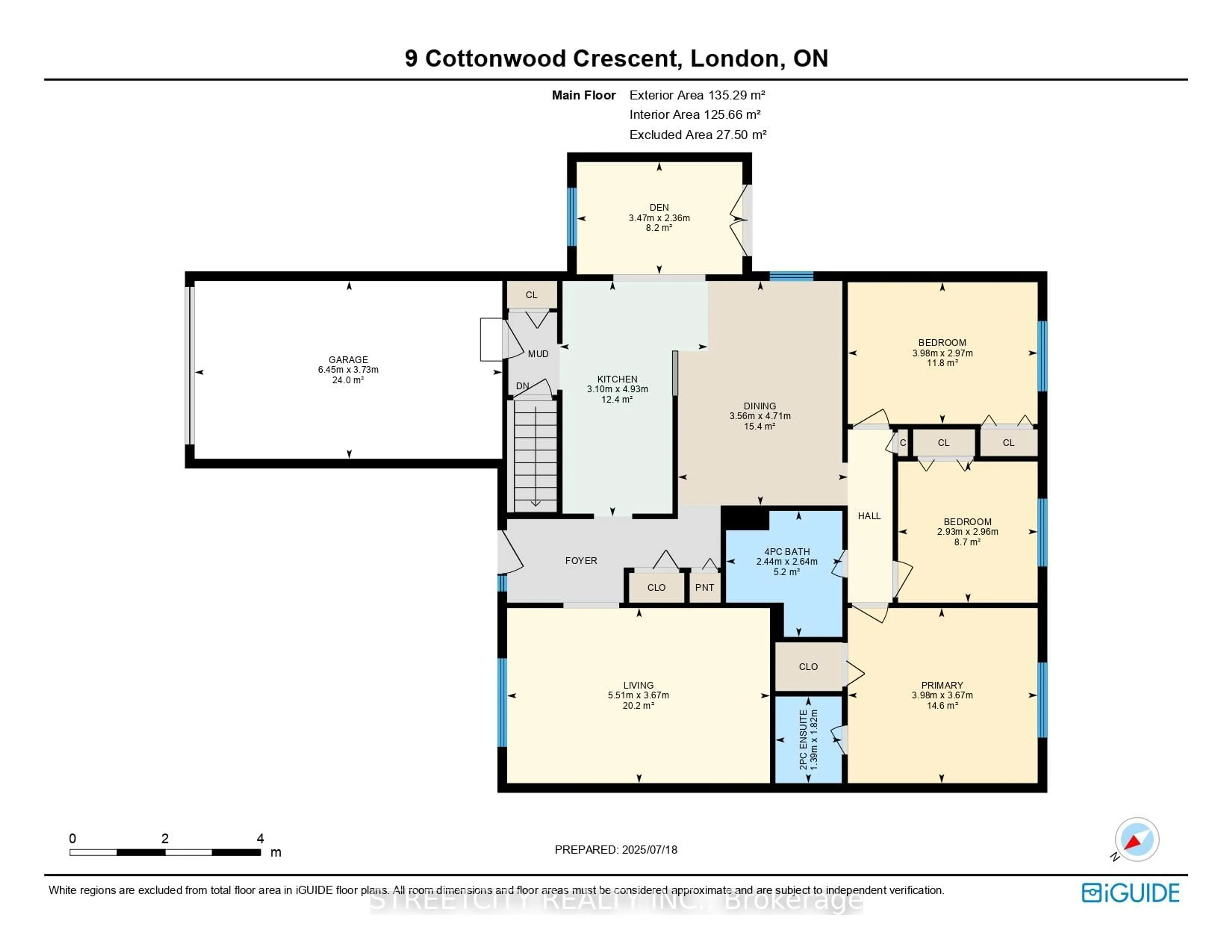 Floor plan for 9 Cottonwood Cres, London North Ontario N6G 2Y7