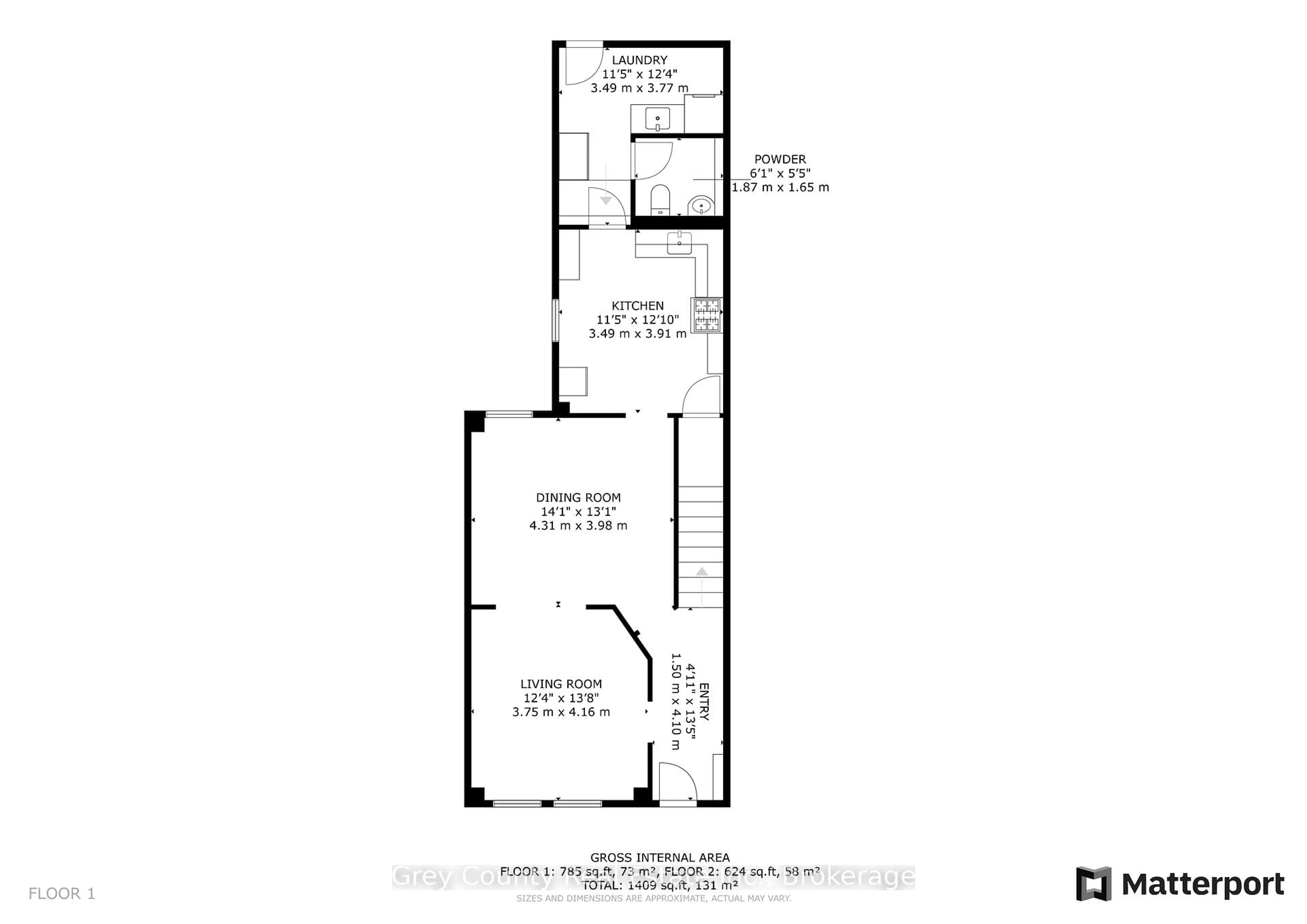 Floor plan for 741 9th St, Owen Sound Ontario N4K 1P9