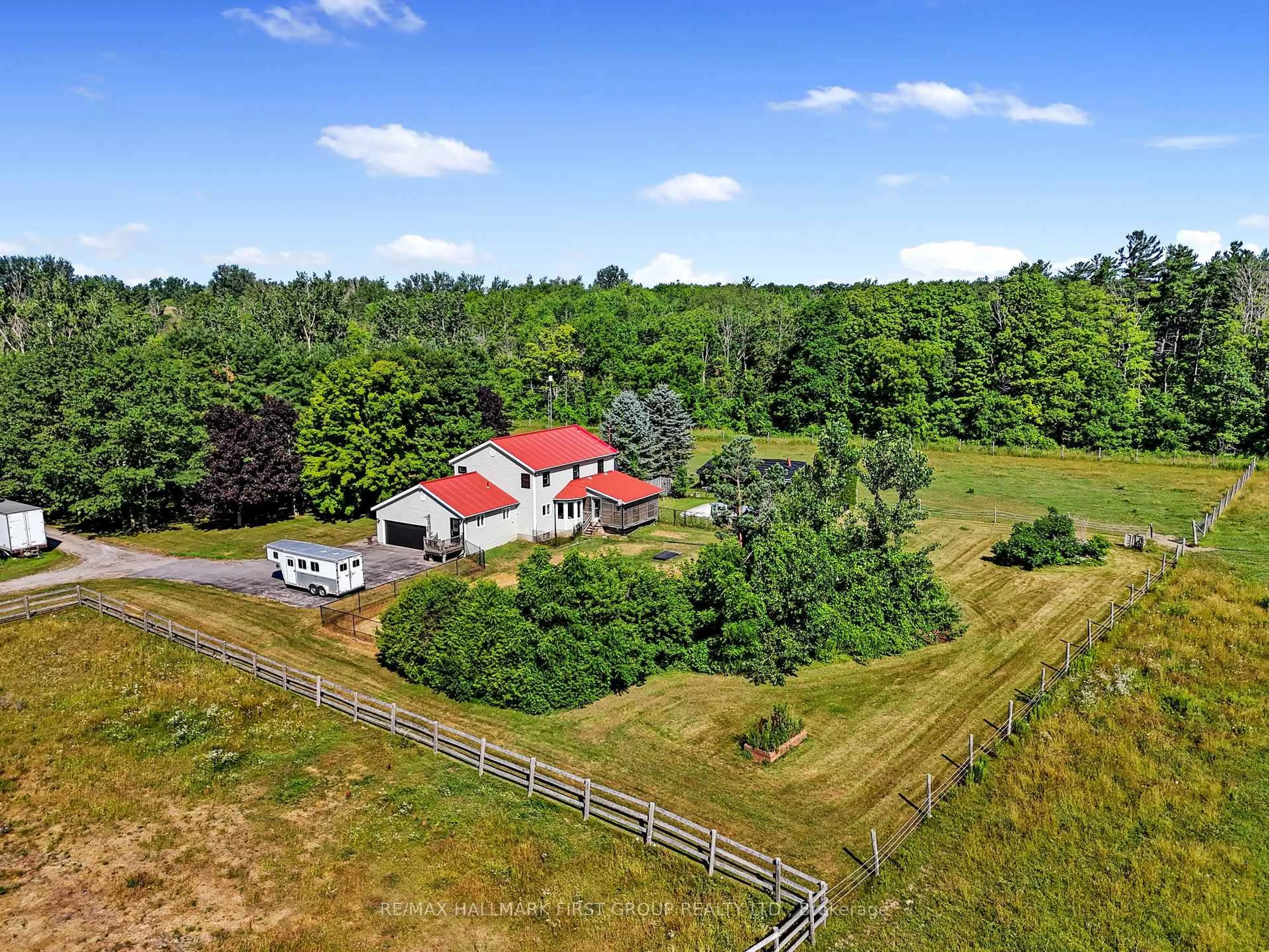 A pic from outside/outdoor area/front of a property/back of a property/a pic from drone, unknown for 325 Trottman Rd, Cramahe Ontario K0K 1S0