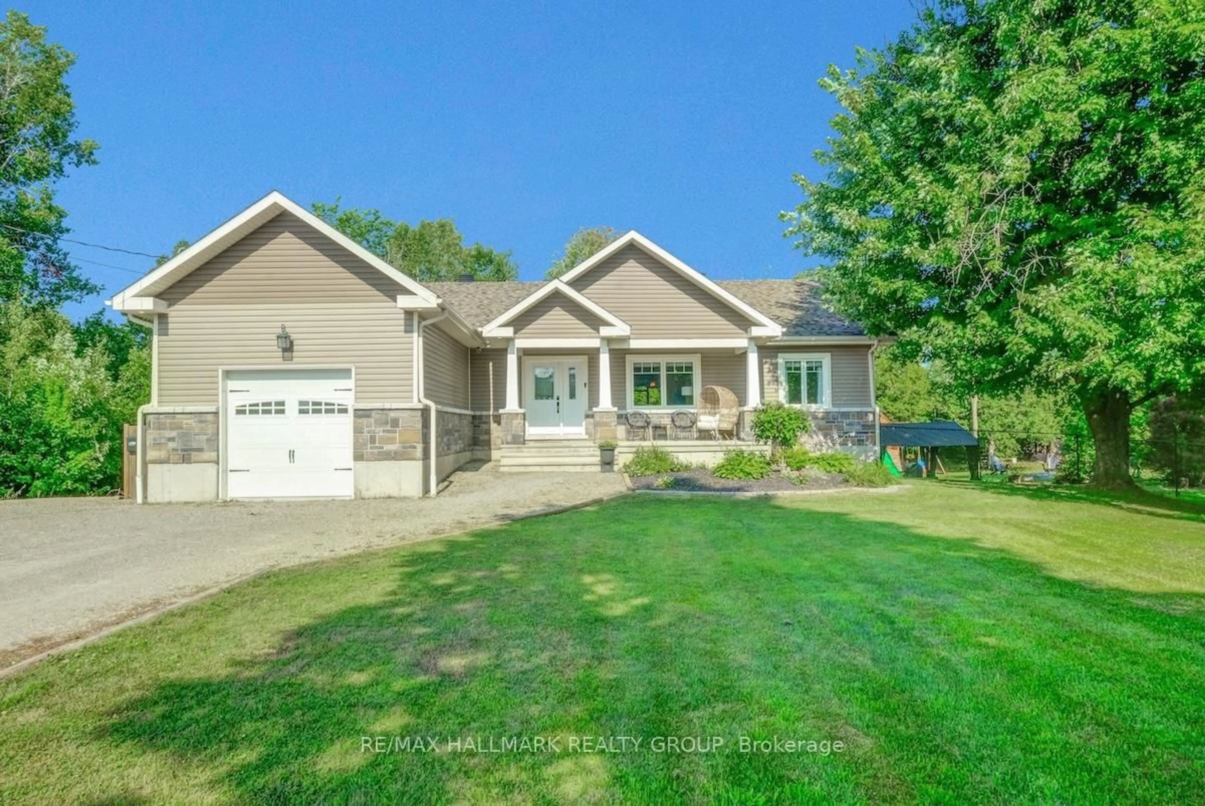 Home with vinyl exterior material, street for 6 Birch Lane, Rideau Lakes Ontario K7A 5B8