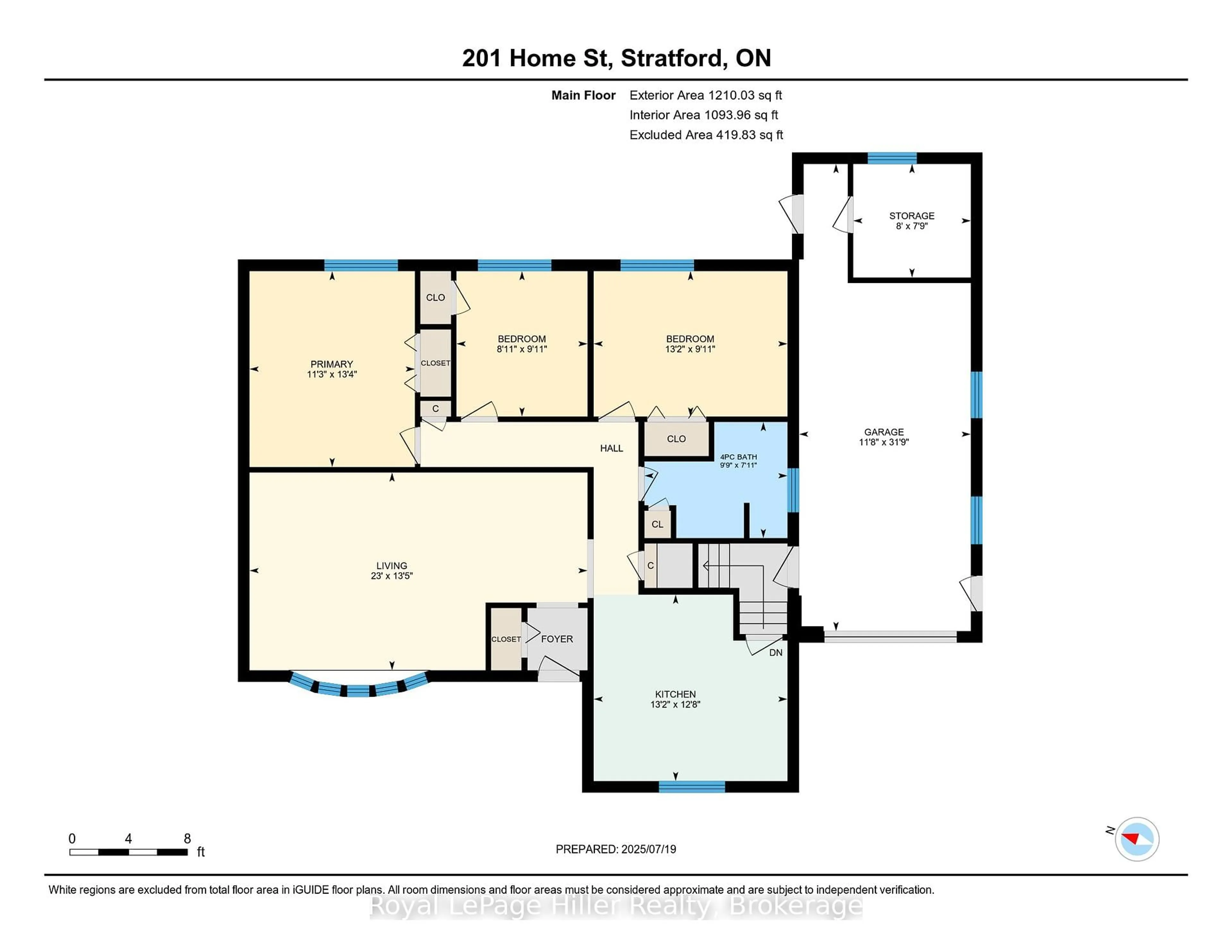 Floor plan for 201 Home St, Stratford Ontario N5A 2A4