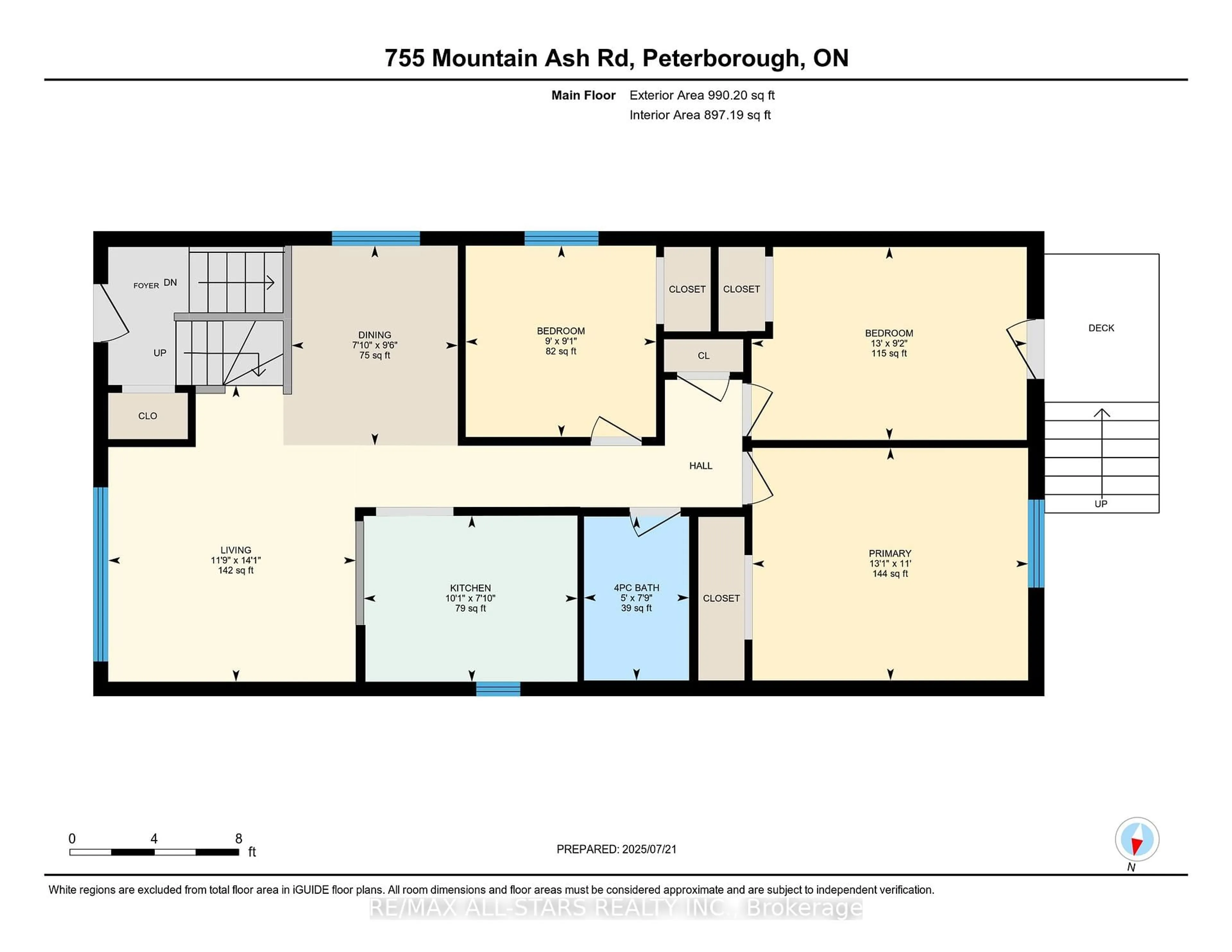 Floor plan for 755 Mountain Ash Rd, Peterborough South Ontario K9J 8K1