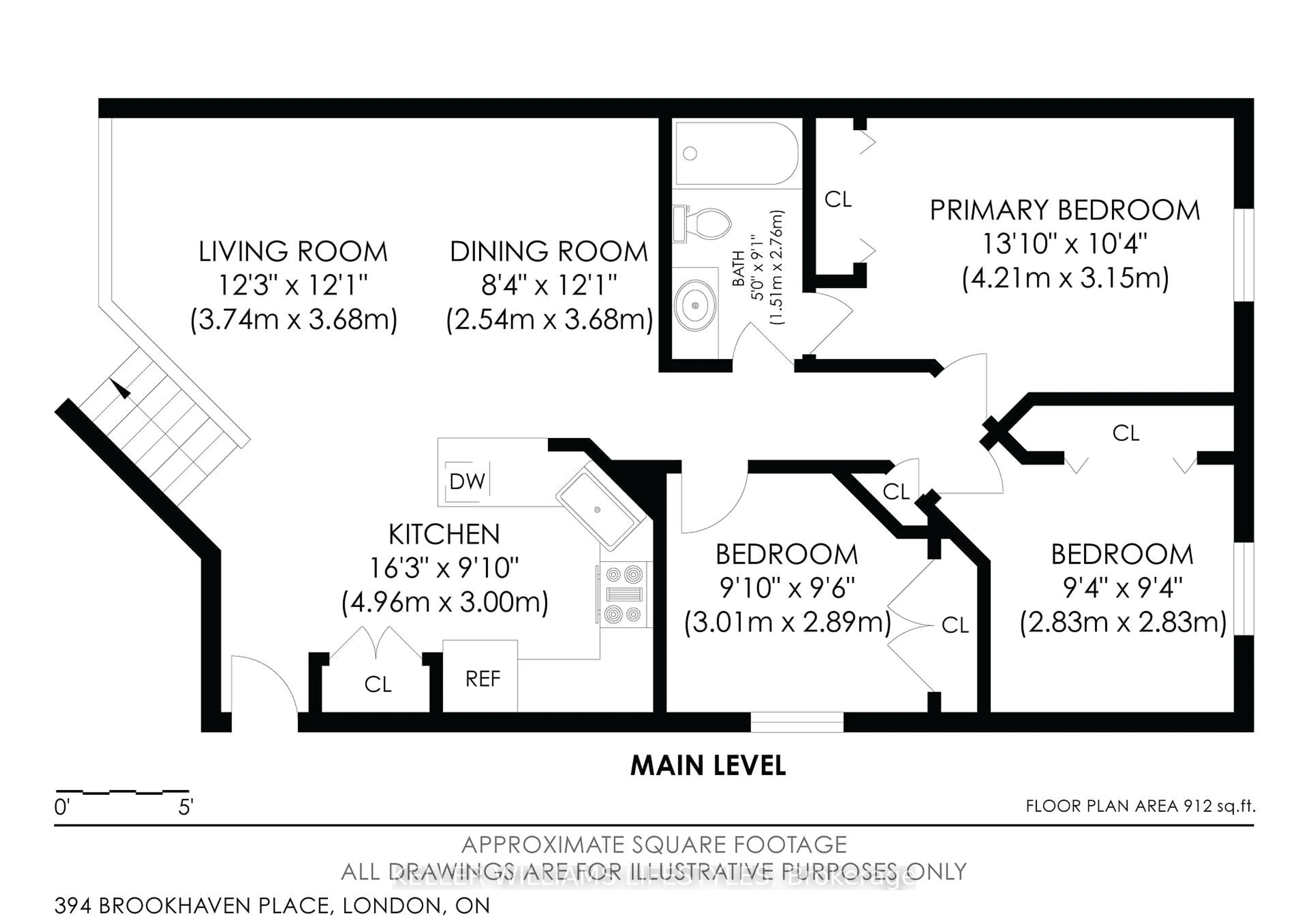 Floor plan for 394 Brookhaven Pl, London East Ontario N5Y 5N5