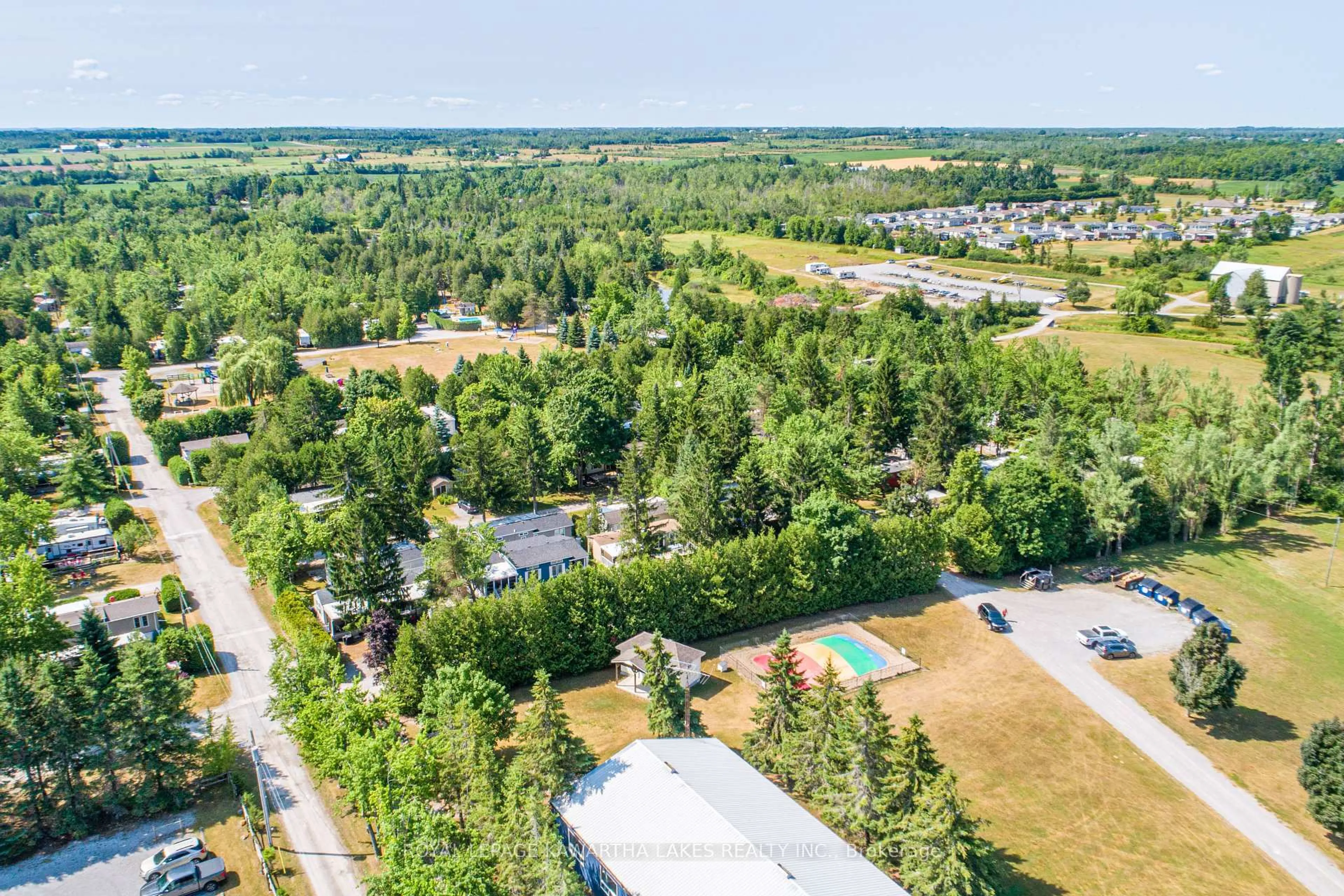 A pic from outside/outdoor area/front of a property/back of a property/a pic from drone, unknown for 2152 Hwy 36 #Lot 53, Kawartha Lakes Ontario K0M 1L0