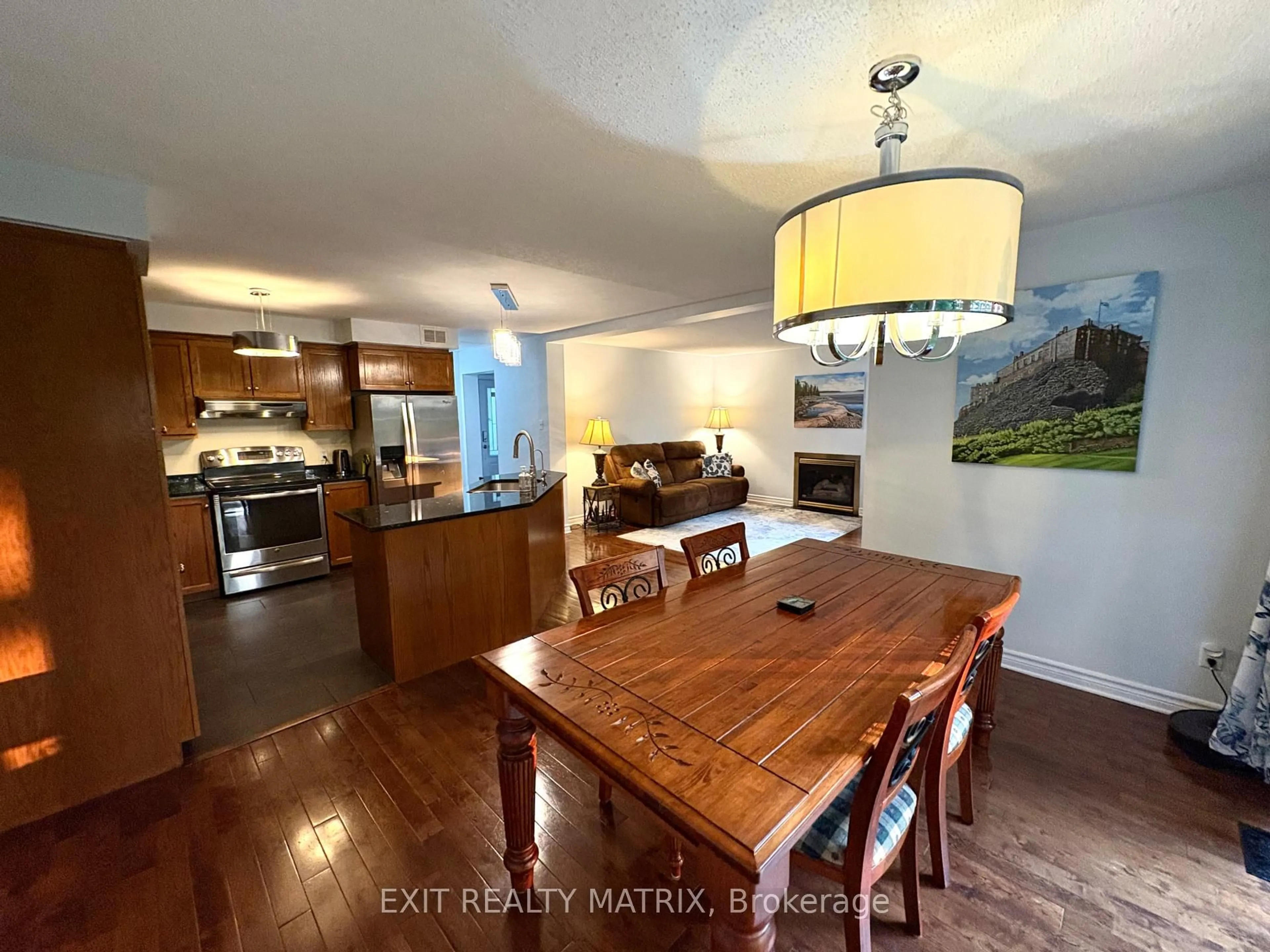 Open concept kitchen, wood/laminate floor for 39 Seguinbourg St, The Nation Ontario K0A 1M0