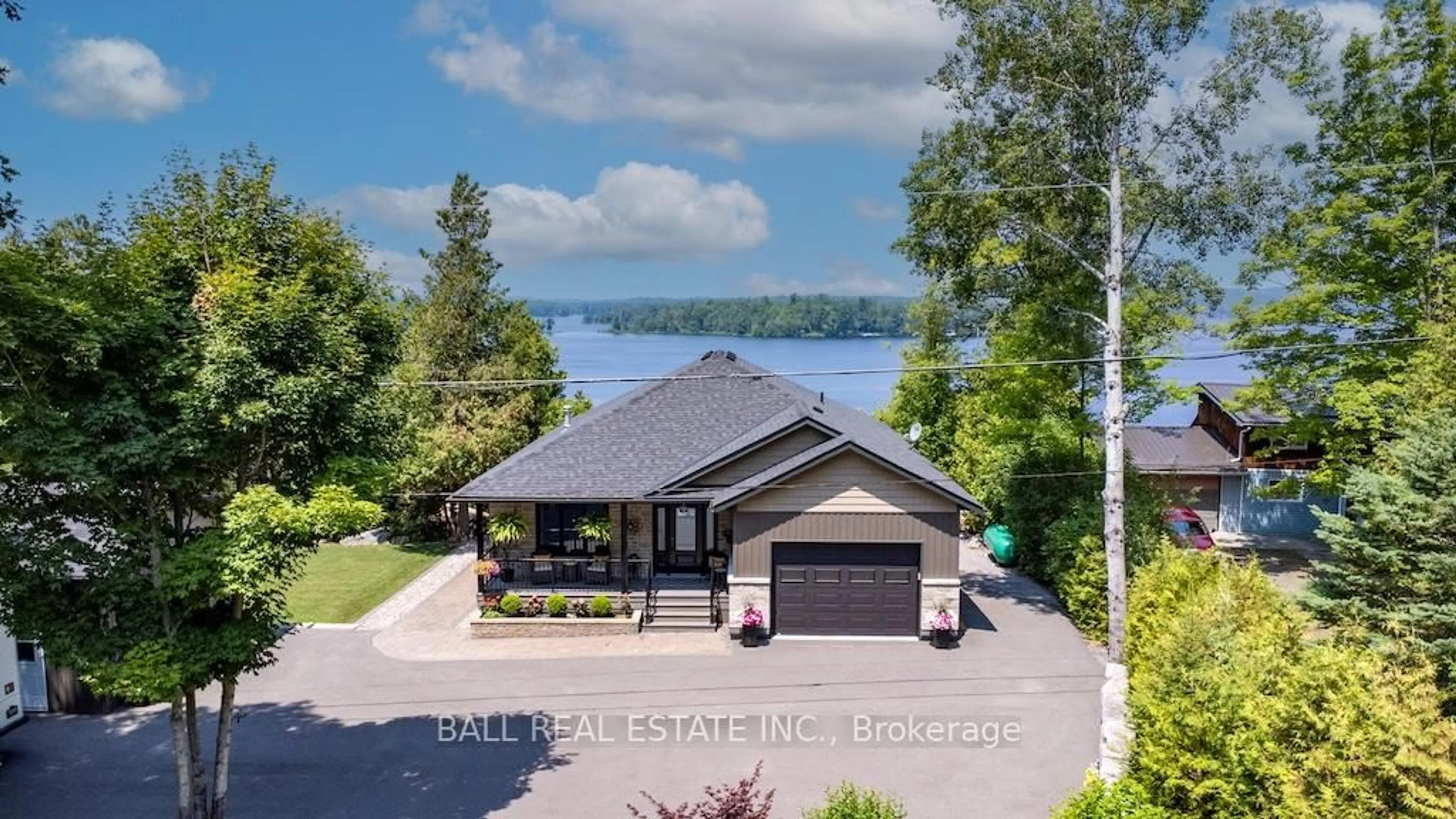 A pic from outside/outdoor area/front of a property/back of a property/a pic from drone, water/lake/river/ocean view for 93 High Shore Rd, Limoges Ontario K0K 2M0