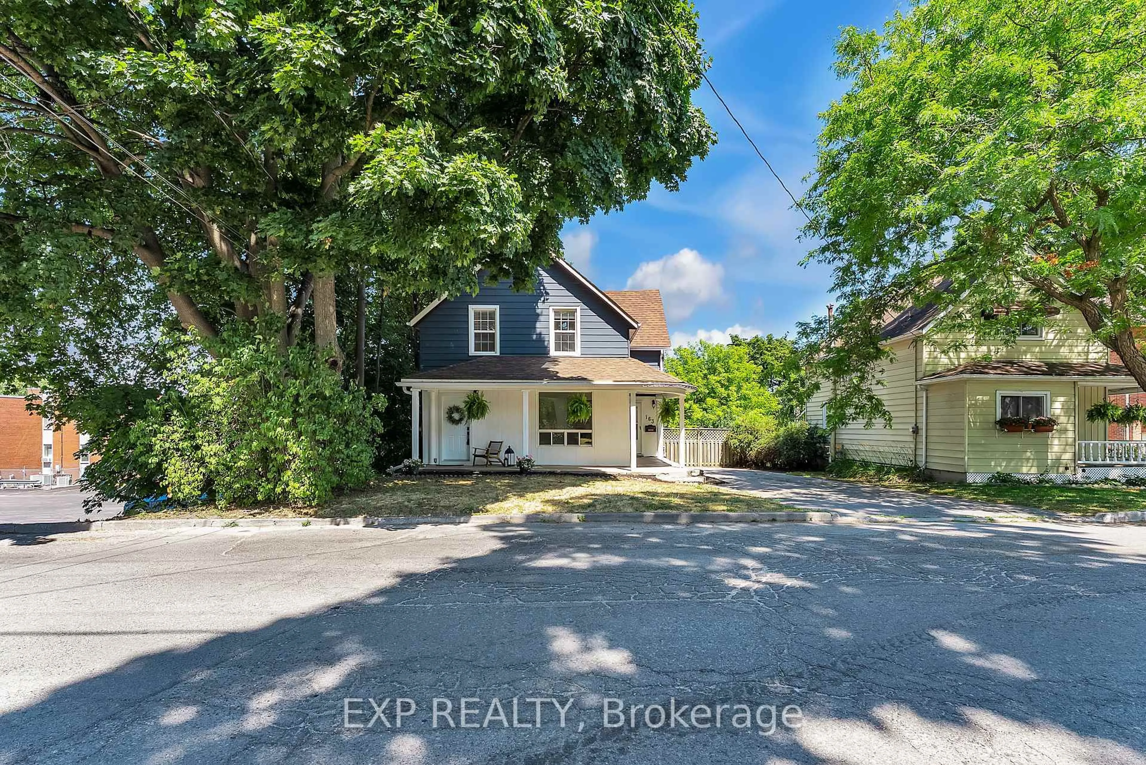 A pic from outside/outdoor area/front of a property/back of a property/a pic from drone, street for 163 Queen St, Quinte West Ontario K8V 4Y5