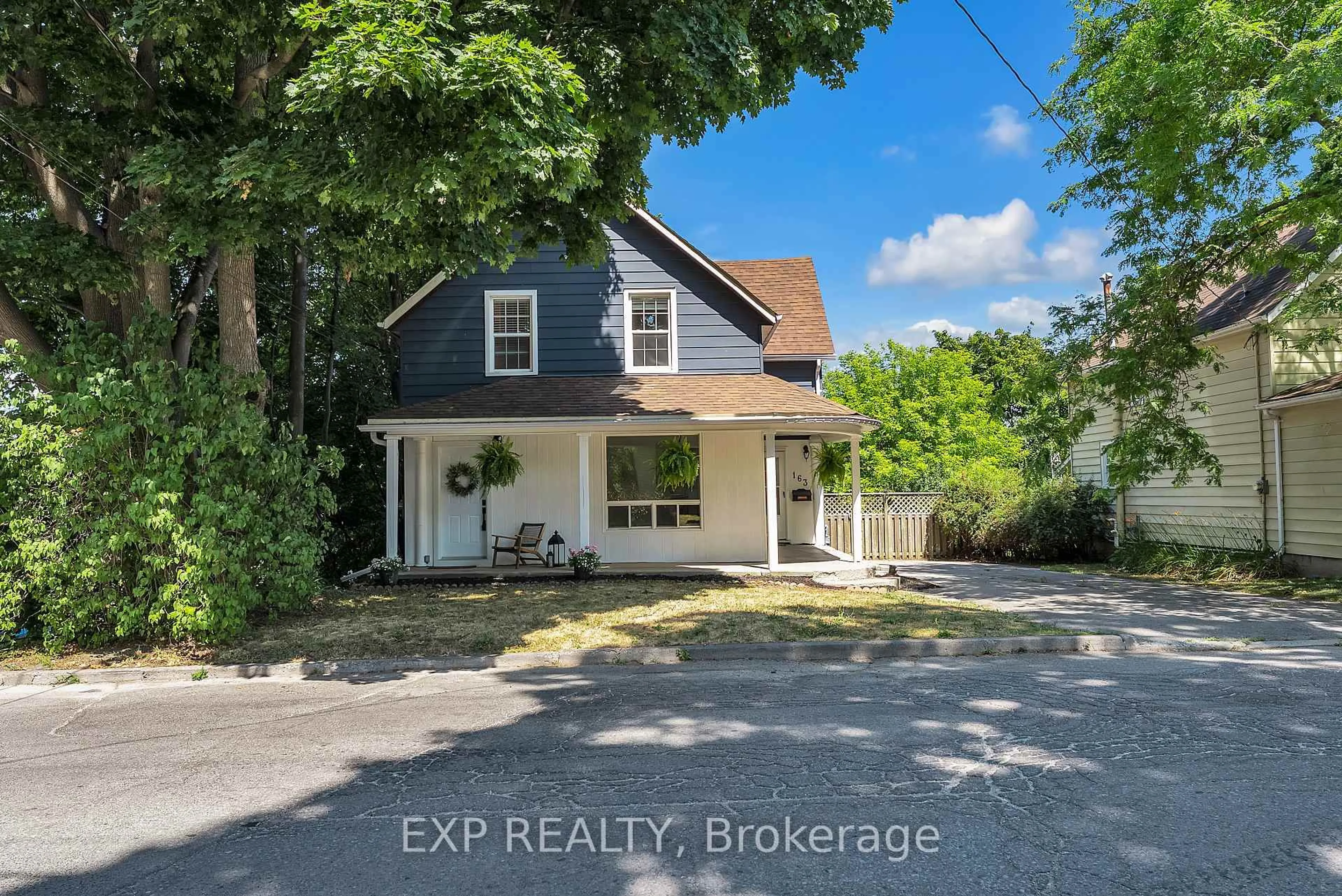 A pic from outside/outdoor area/front of a property/back of a property/a pic from drone, street for 163 Queen St, Quinte West Ontario K8V 4Y5