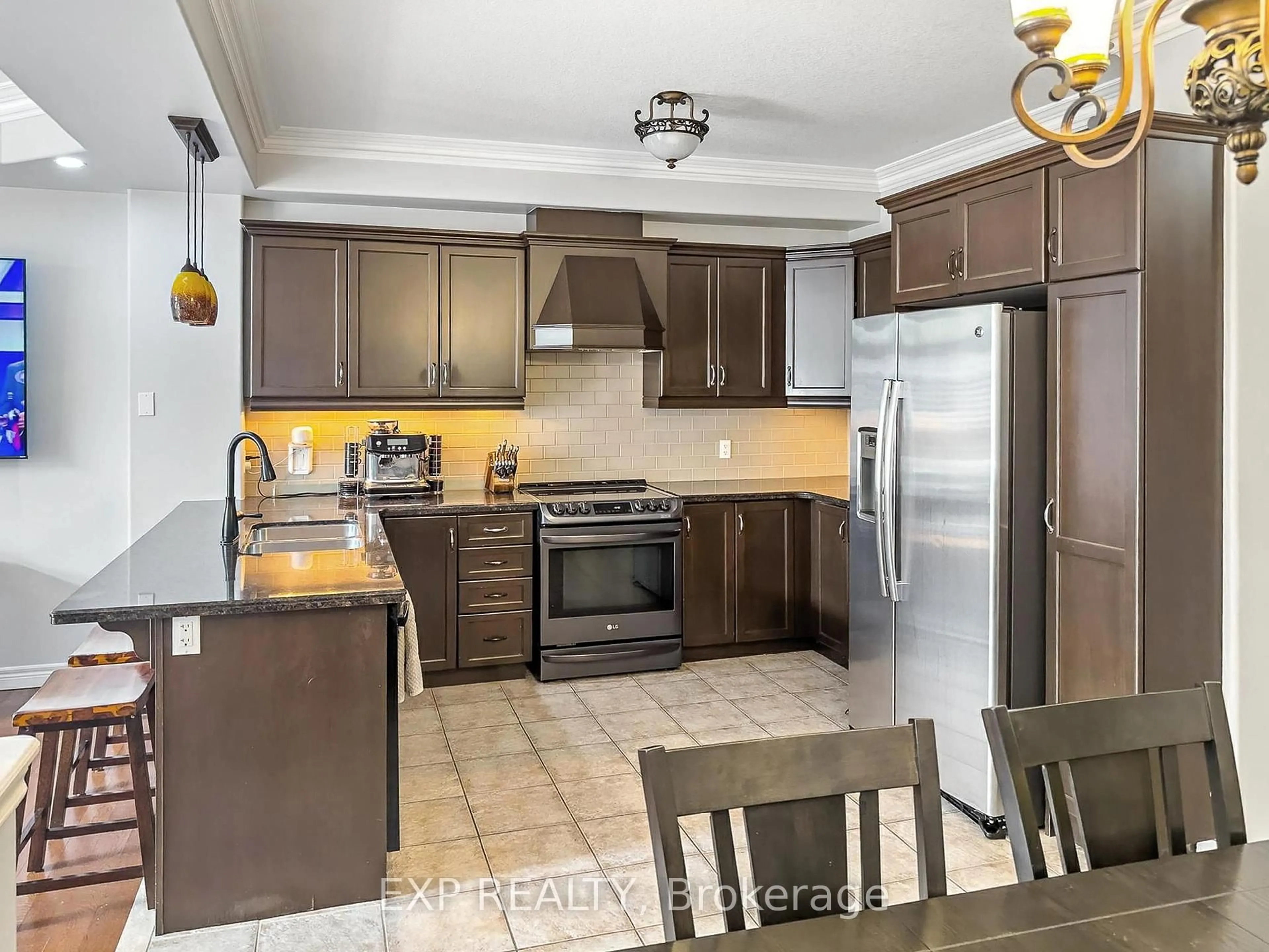 Open concept kitchen, ceramic/tile floor for 66 Fall Fair Way, Hamilton Ontario L0R 1C0