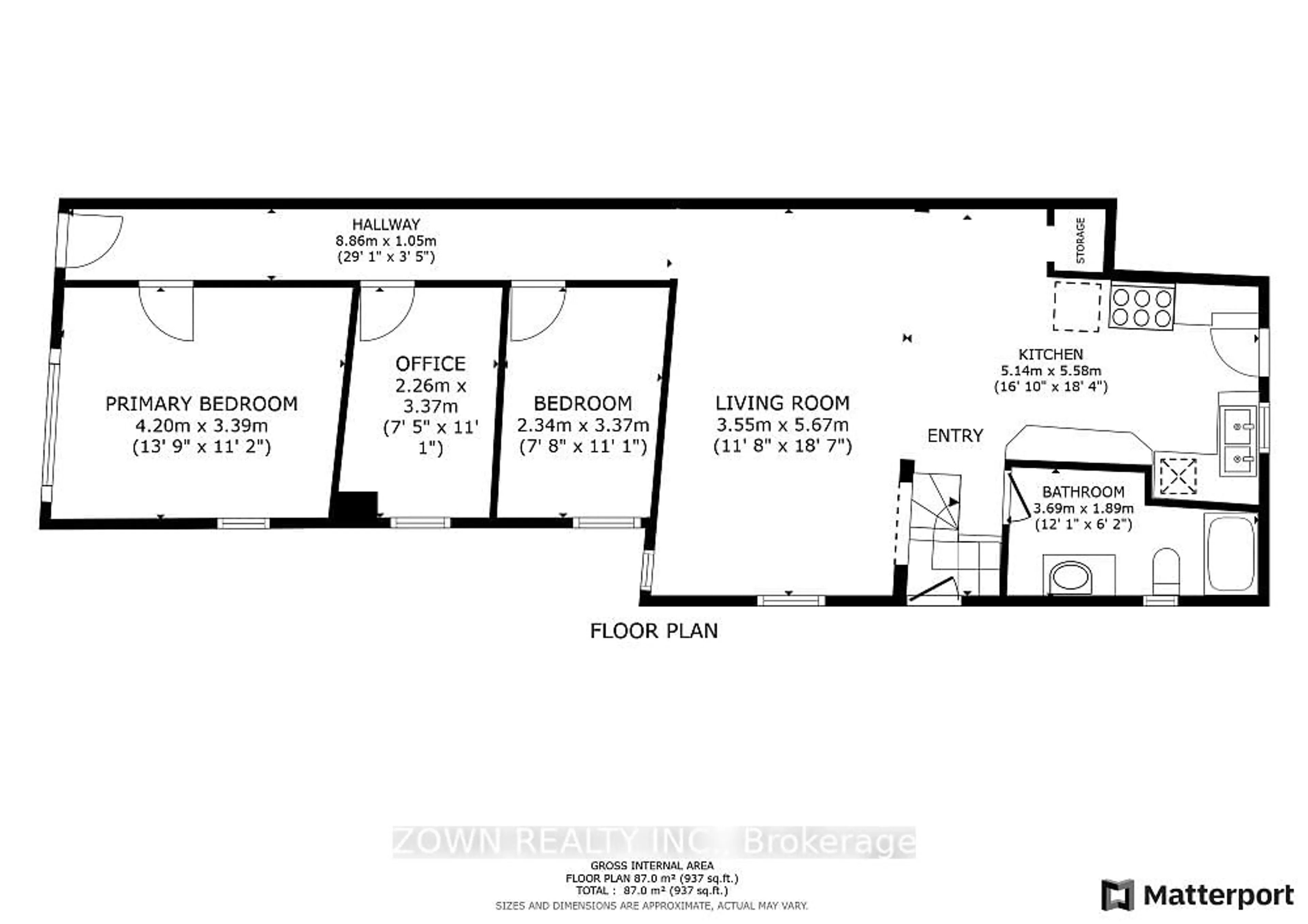 Floor plan for 64 Sheaffe St, Hamilton Ontario L8R 2E9