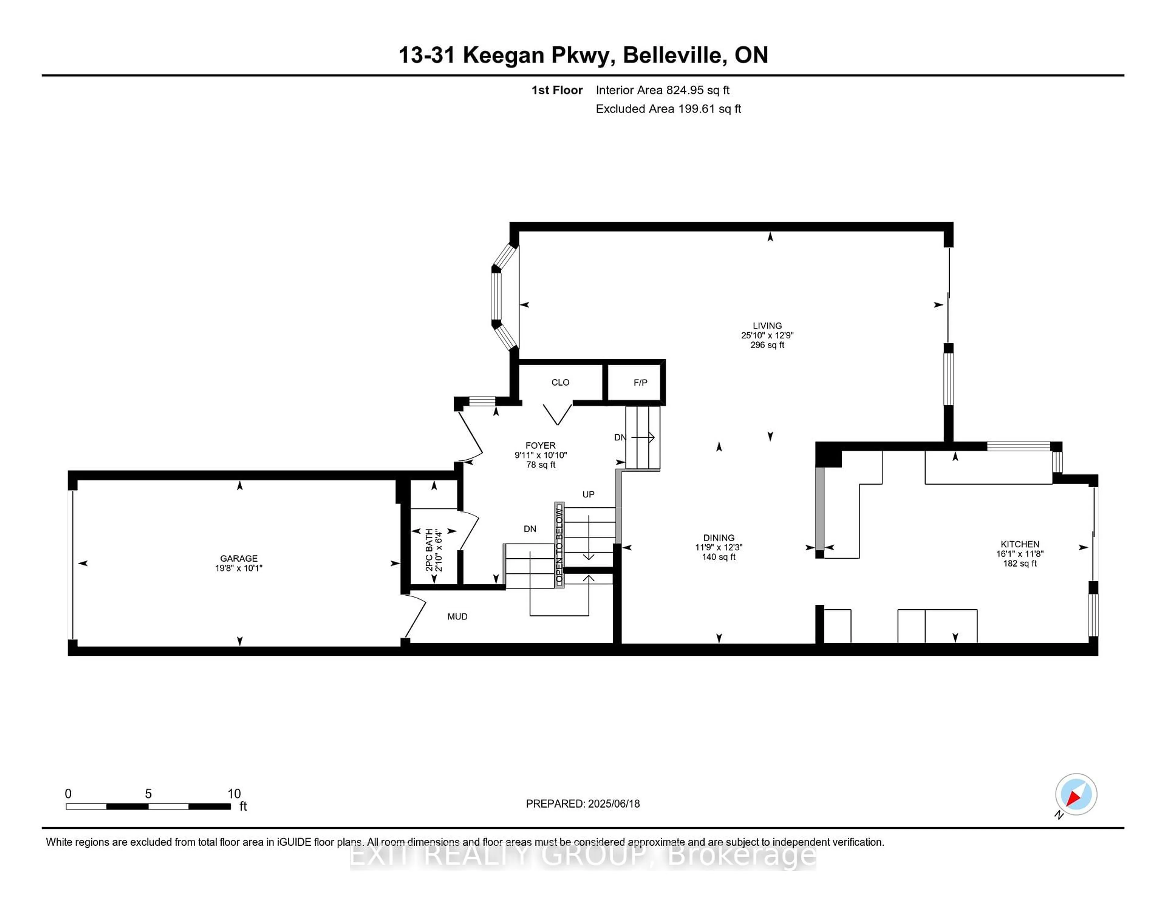Floor plan for 31 Keegan Pkwy #13, Belleville Ontario K8N 5N7